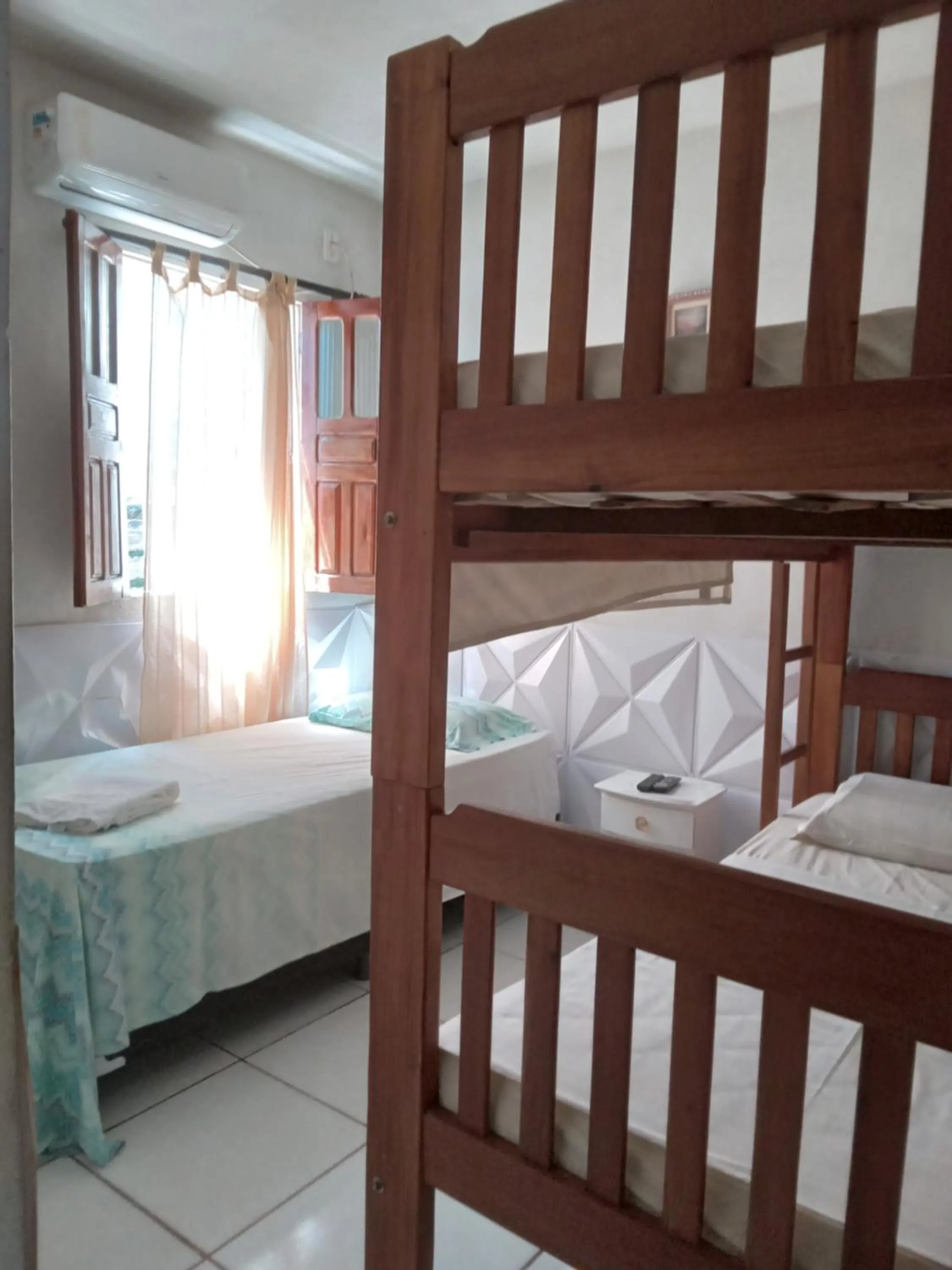 Bed in Pousada Villas Colossos