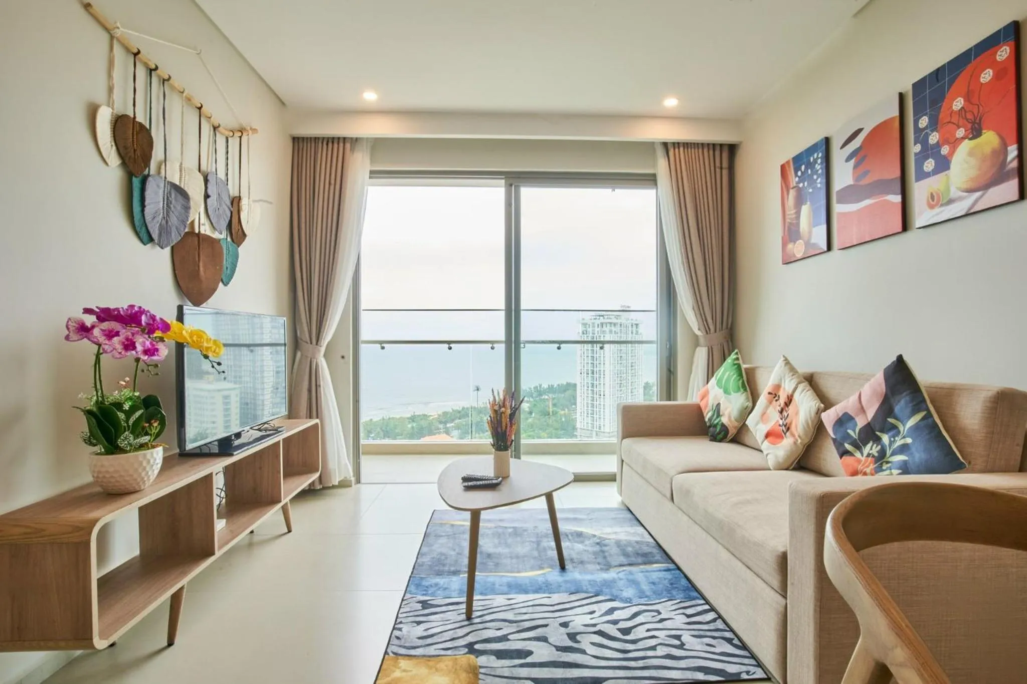 Living room in The Sóng Apartment Vũng Tàu - Mita House