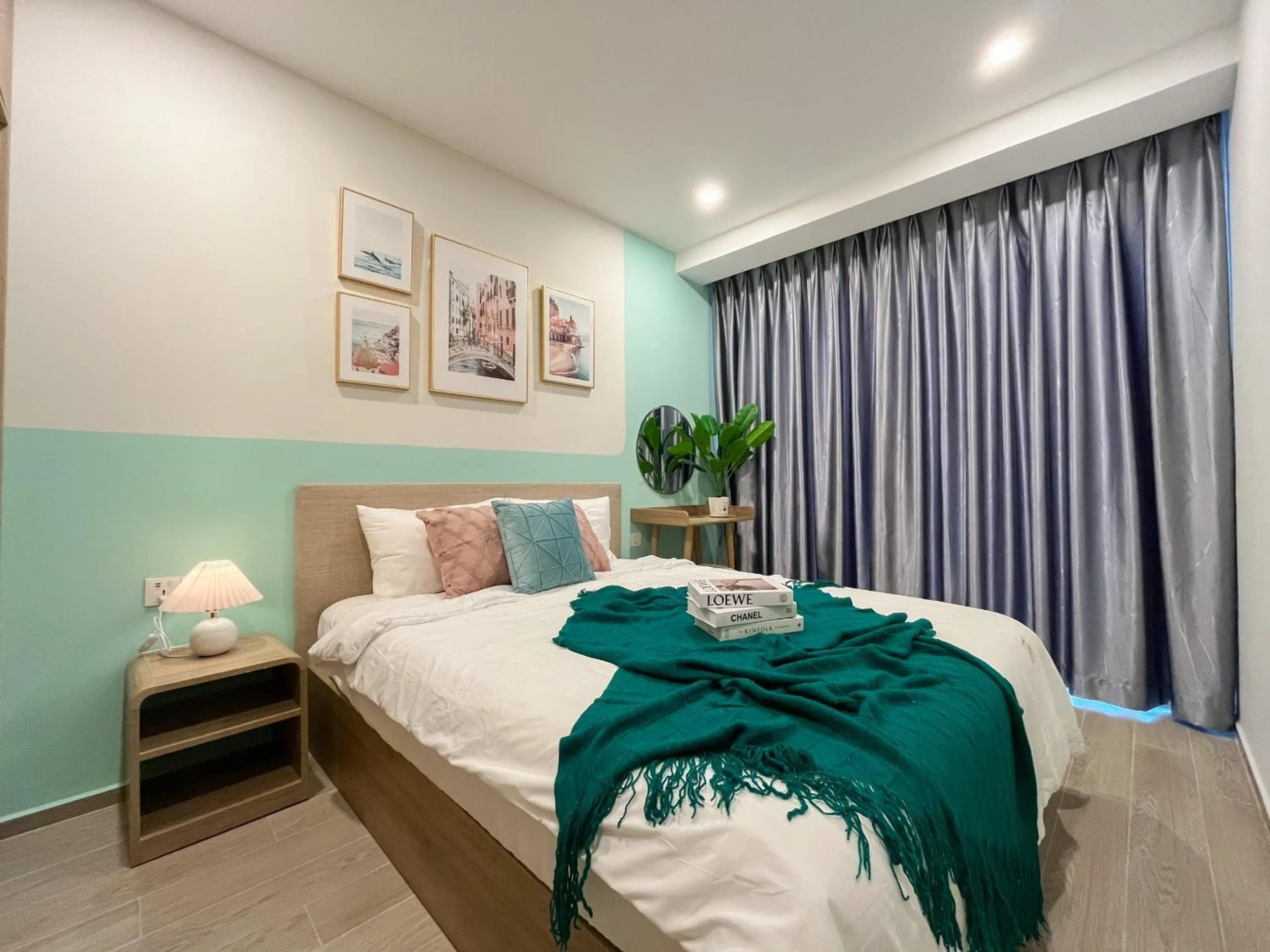 Bed in The Sóng Apartment Vũng Tàu - Mita House