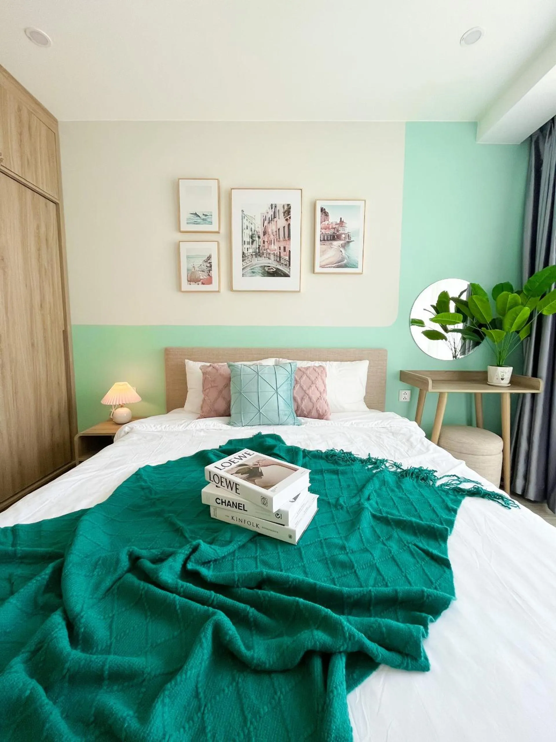 Bed in The Sóng Apartment Vũng Tàu - Mita House