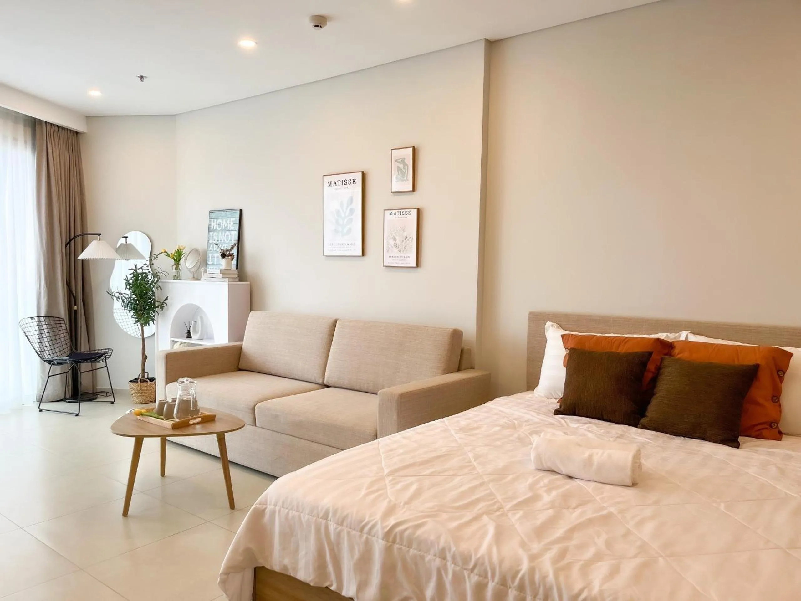 Bed in The Sóng Apartment Vũng Tàu - Mita House