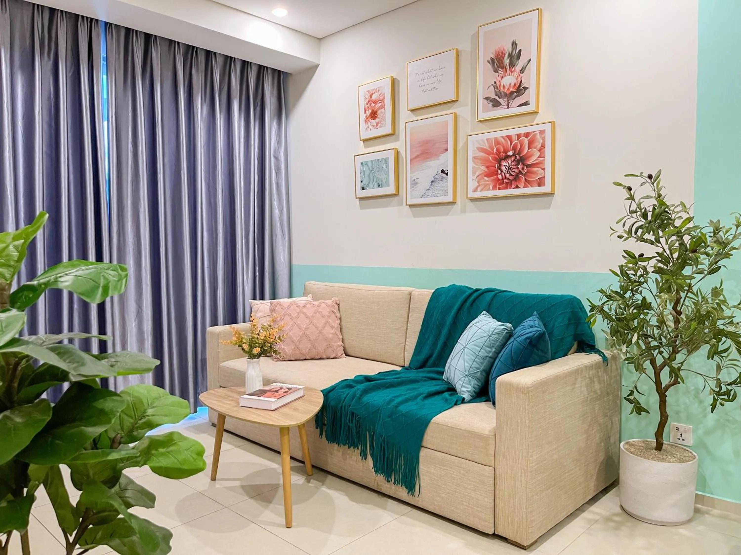 Living room in The Sóng Apartment Vũng Tàu - Mita House