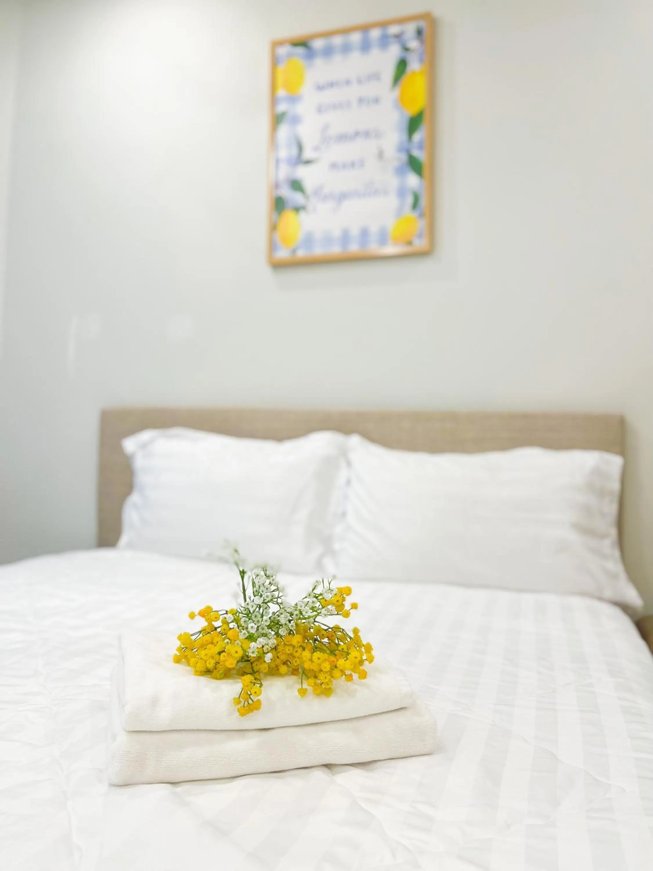 Bed in The Sóng Apartment Vũng Tàu - Mita House