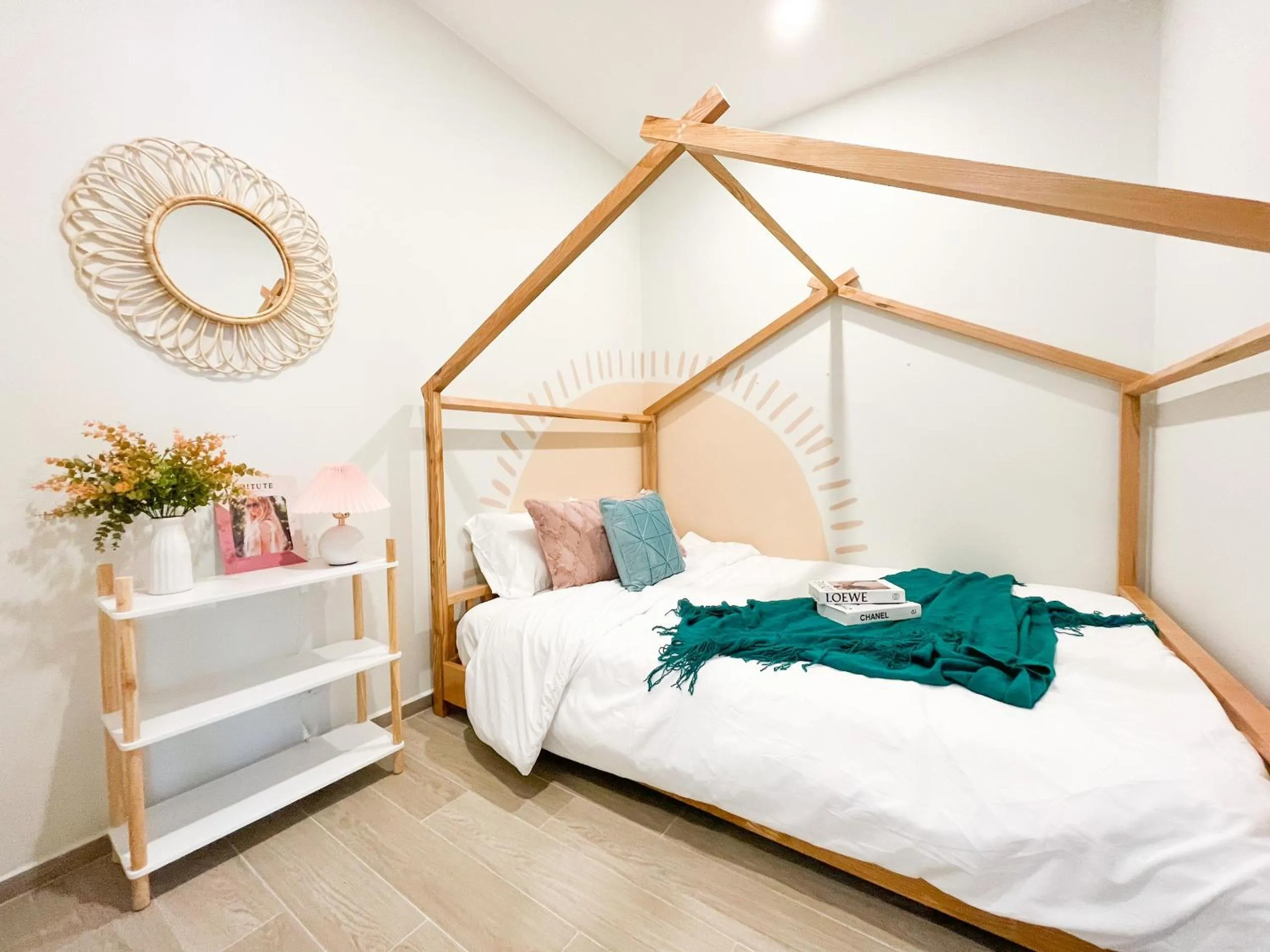 Bed in The Sóng Apartment Vũng Tàu - Mita House