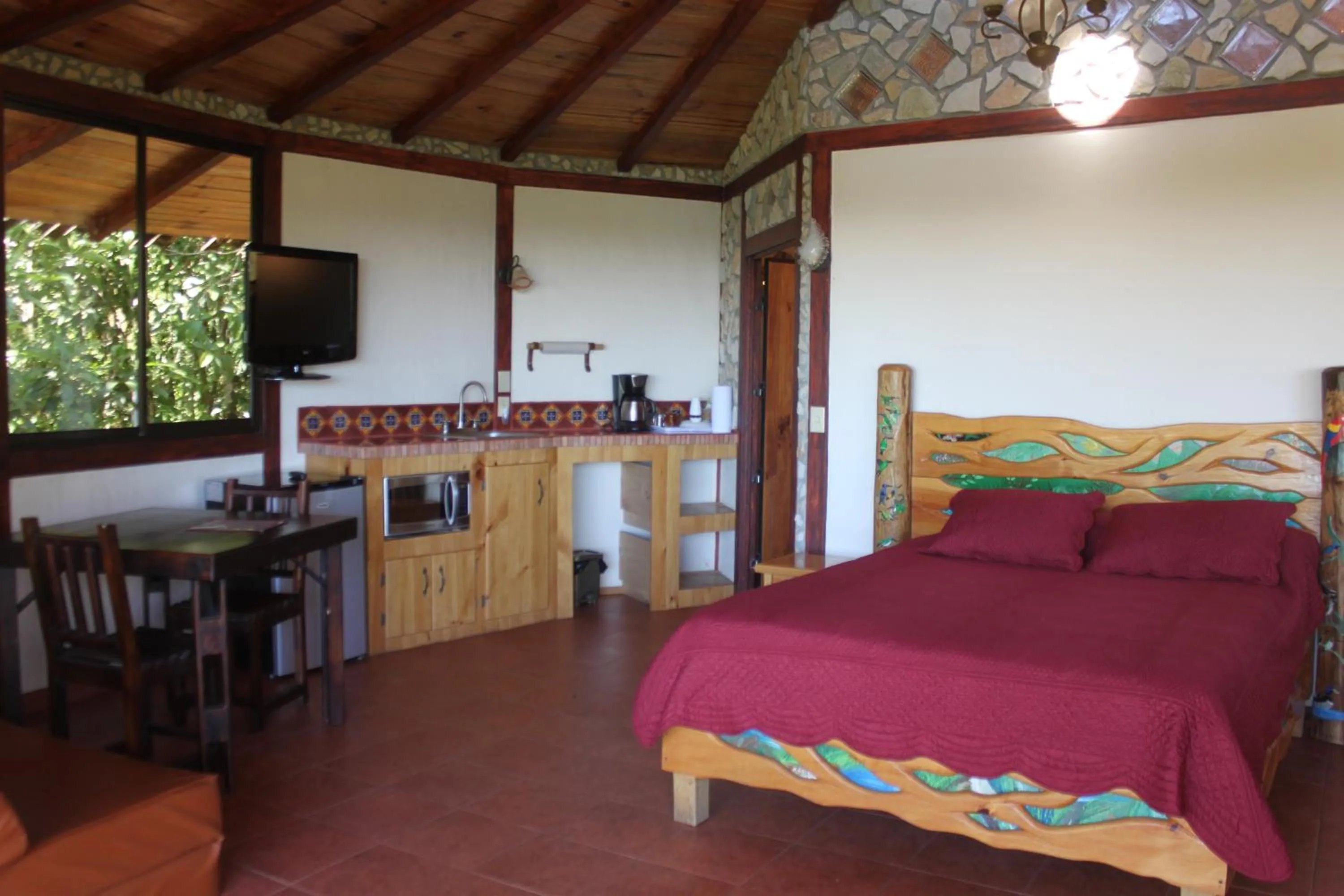 Bed in Cascata Del Bosco Cabinas