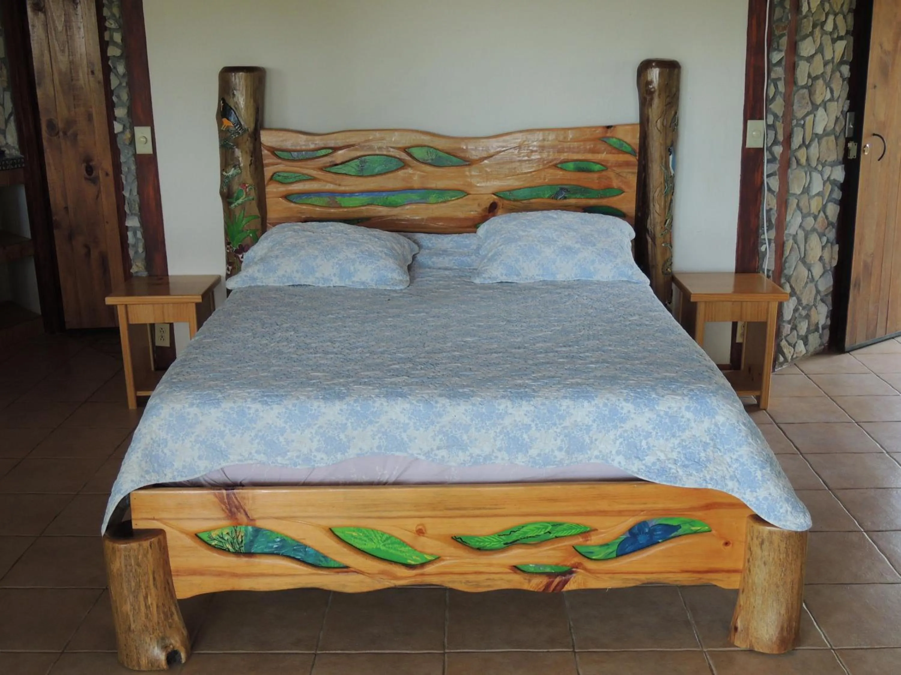 Bed in Cascata Del Bosco Cabinas