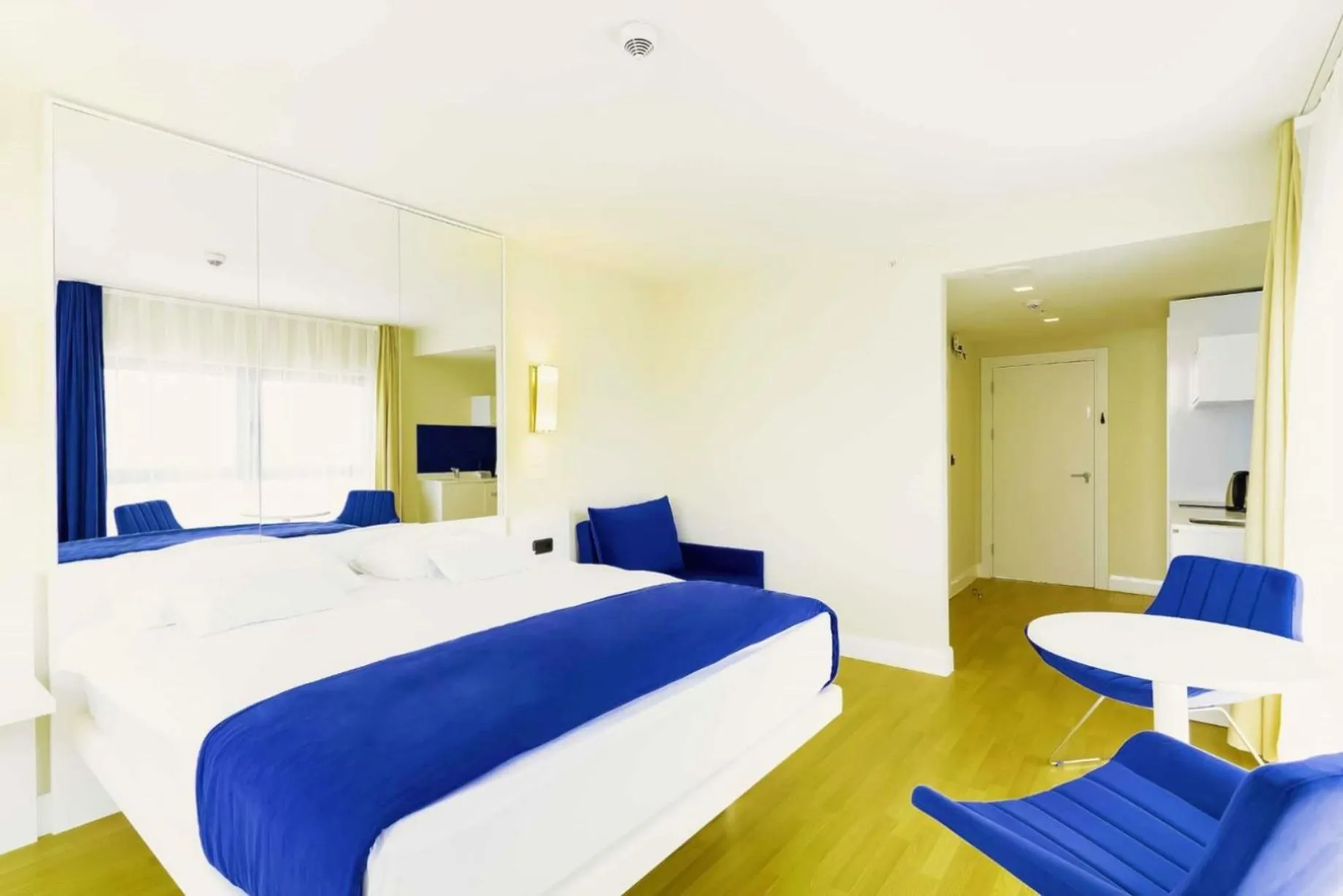 Bed in Elegance Sea View Aparthotel In Orbi City Batumi