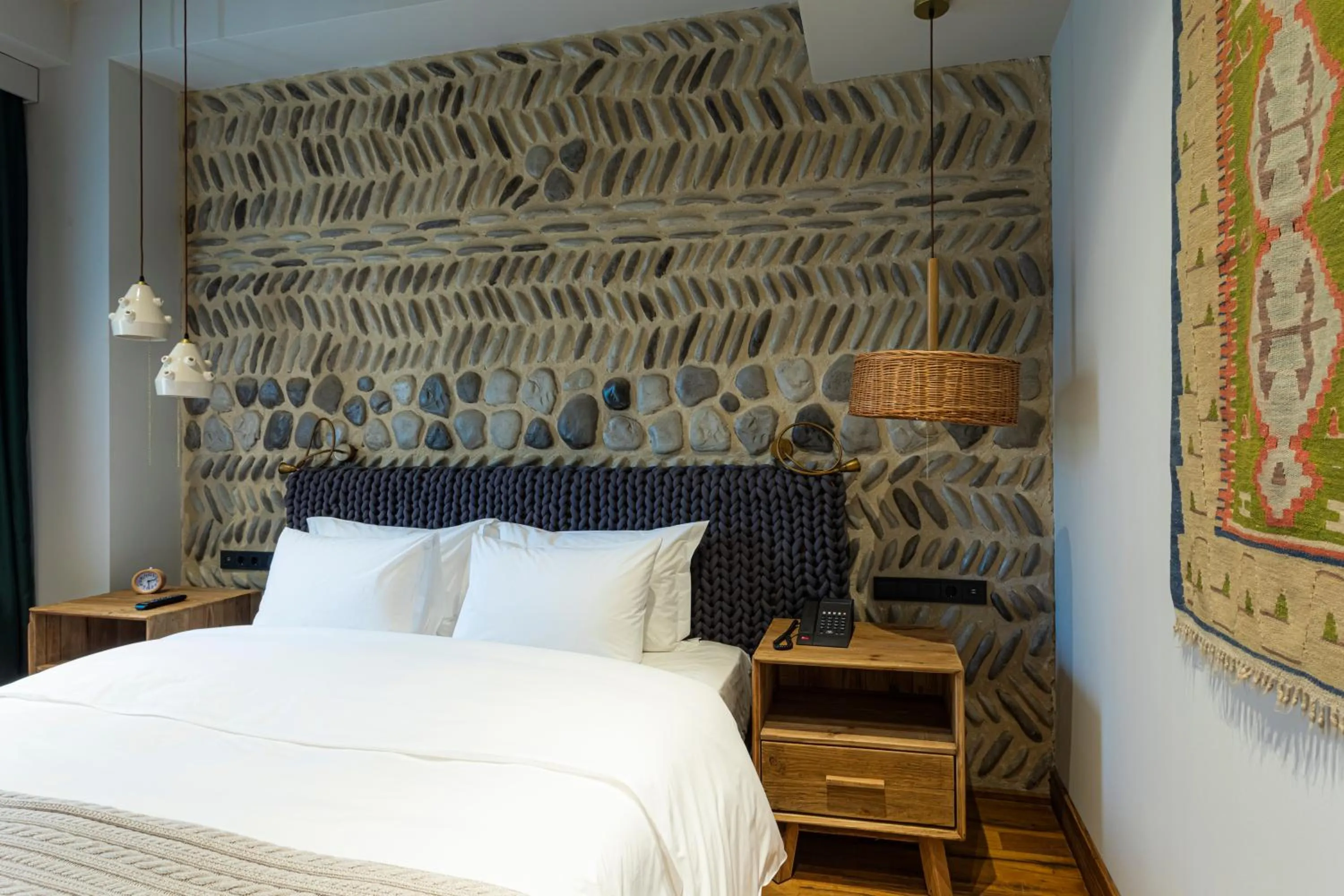 Bed in Khedi Hotel Tbilisi