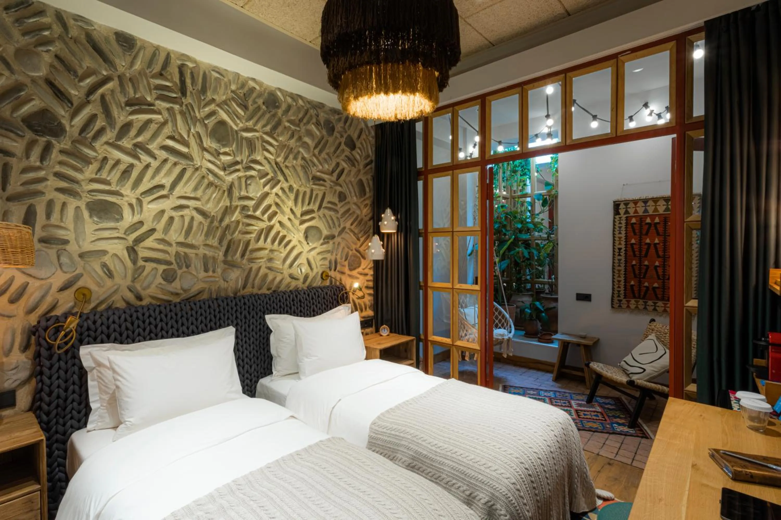 Bed in Khedi Hotel Tbilisi