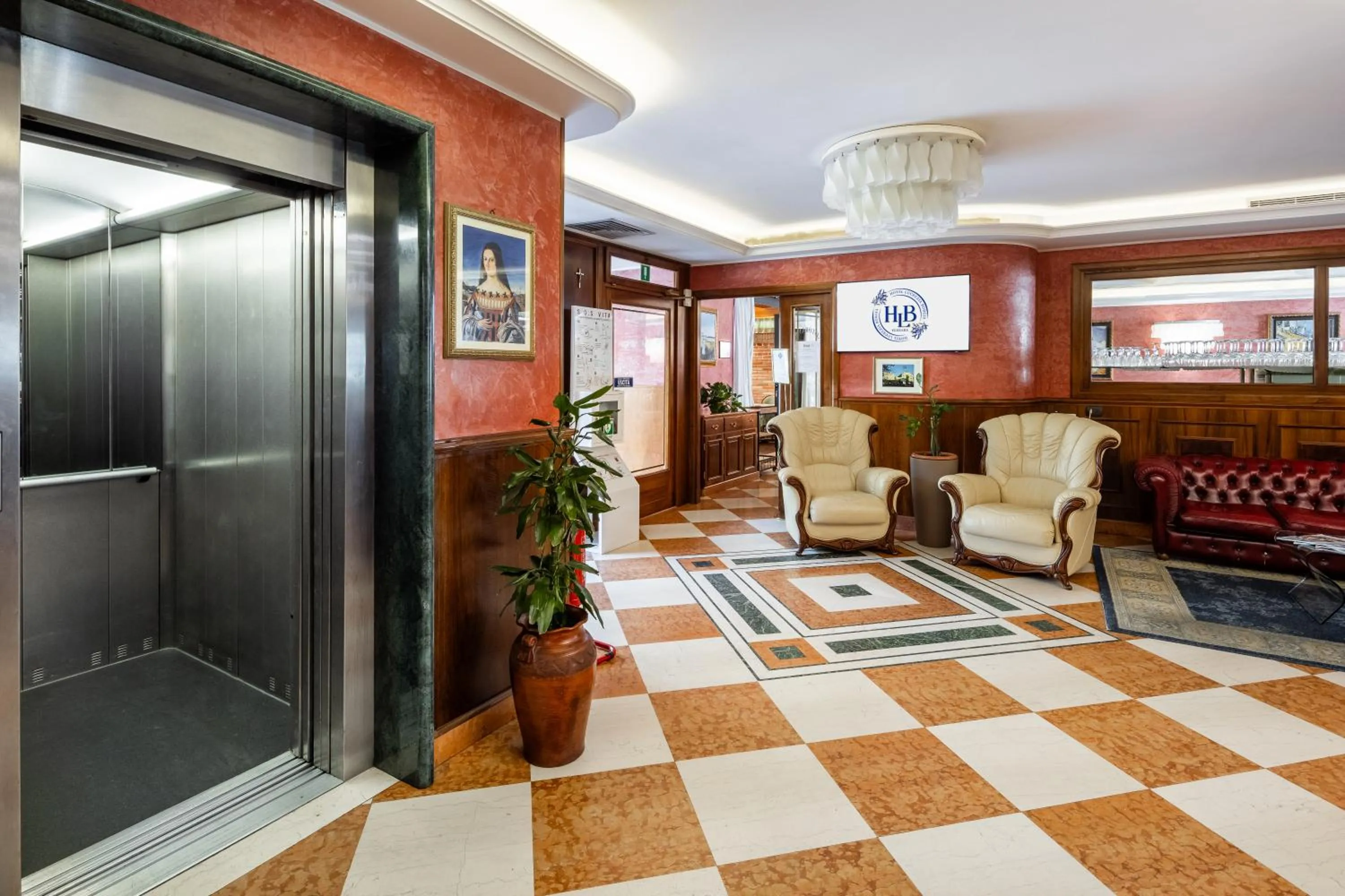 Lobby or reception in Hotel Lucrezia Borgia