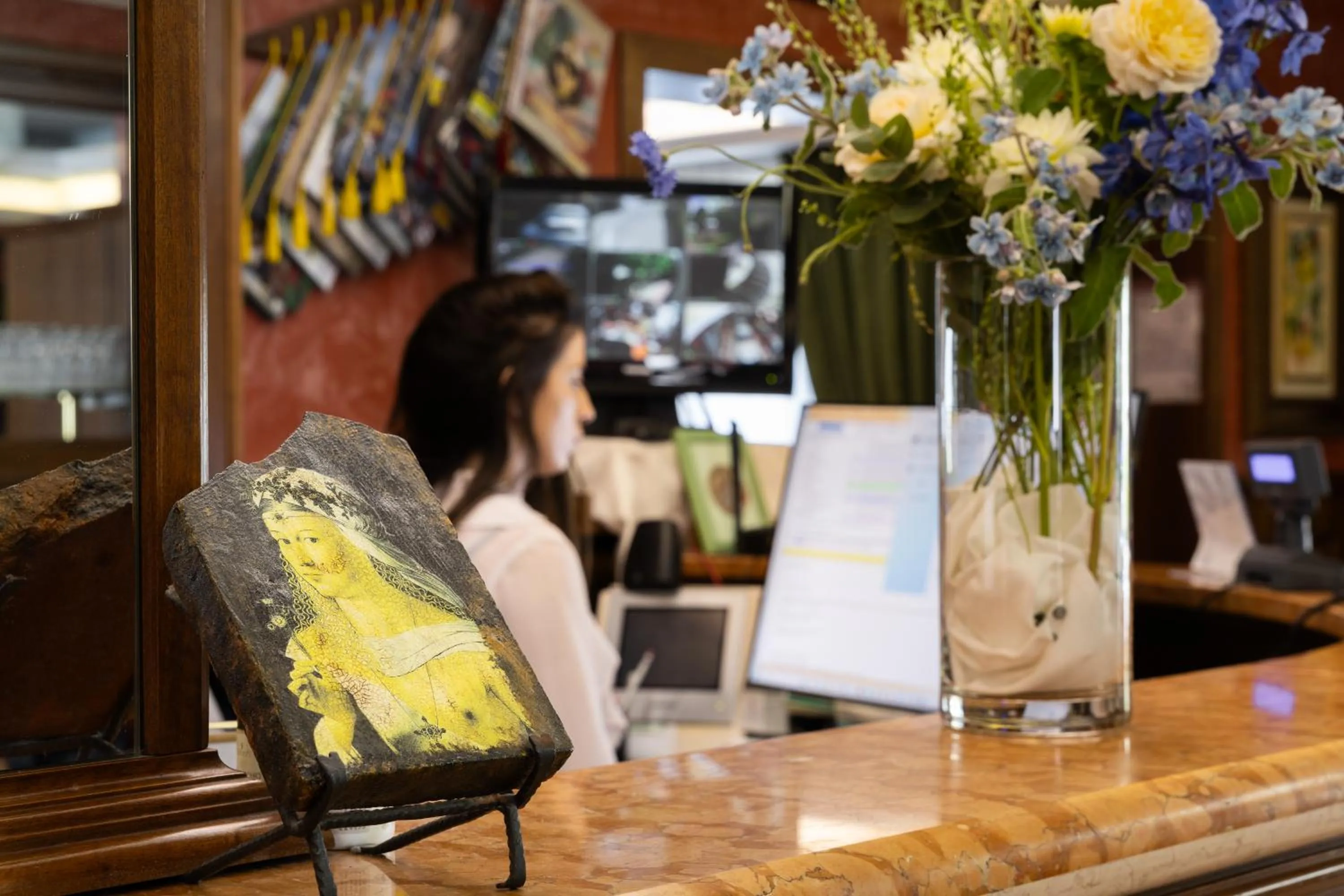 Lobby or reception in Hotel Lucrezia Borgia