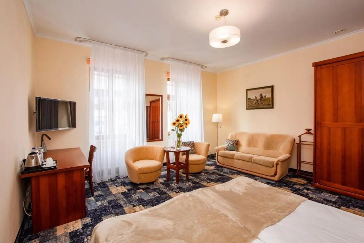 Bed in Hotel Hubertus Rzeszów