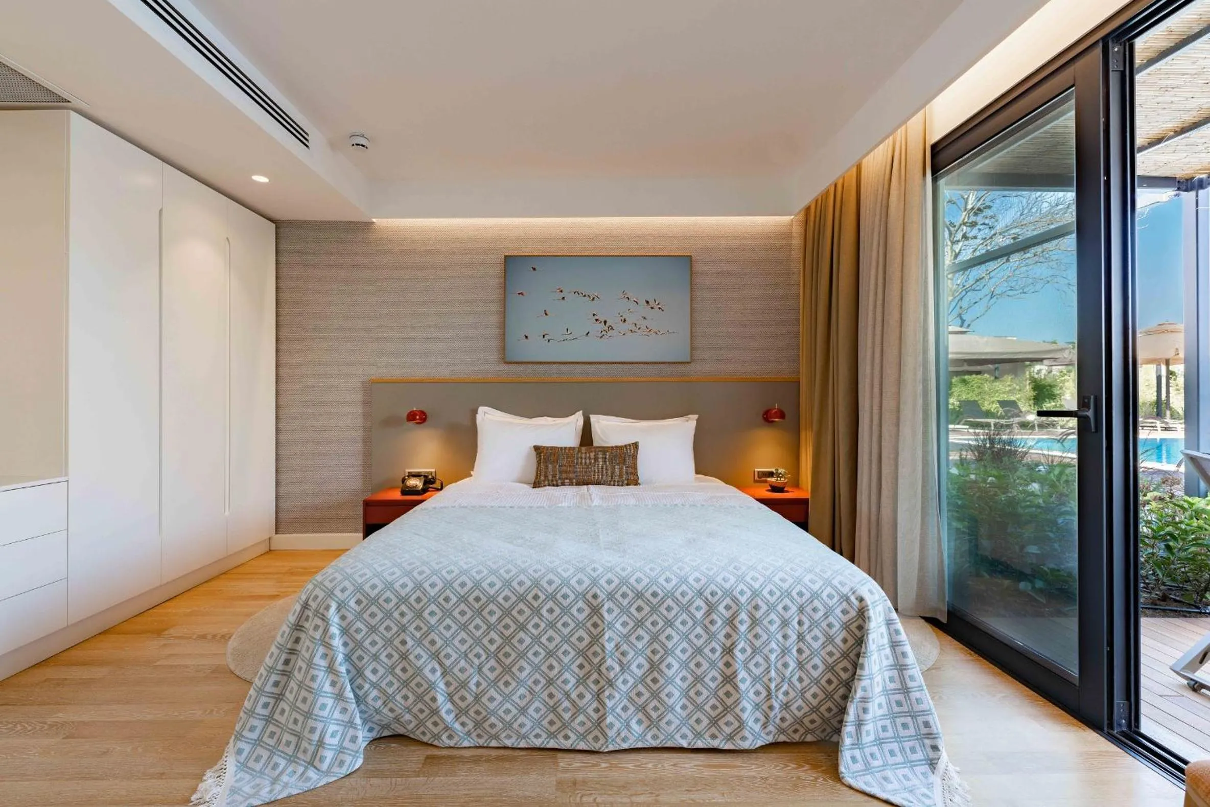 Bedroom, Bed in Pınar Otel