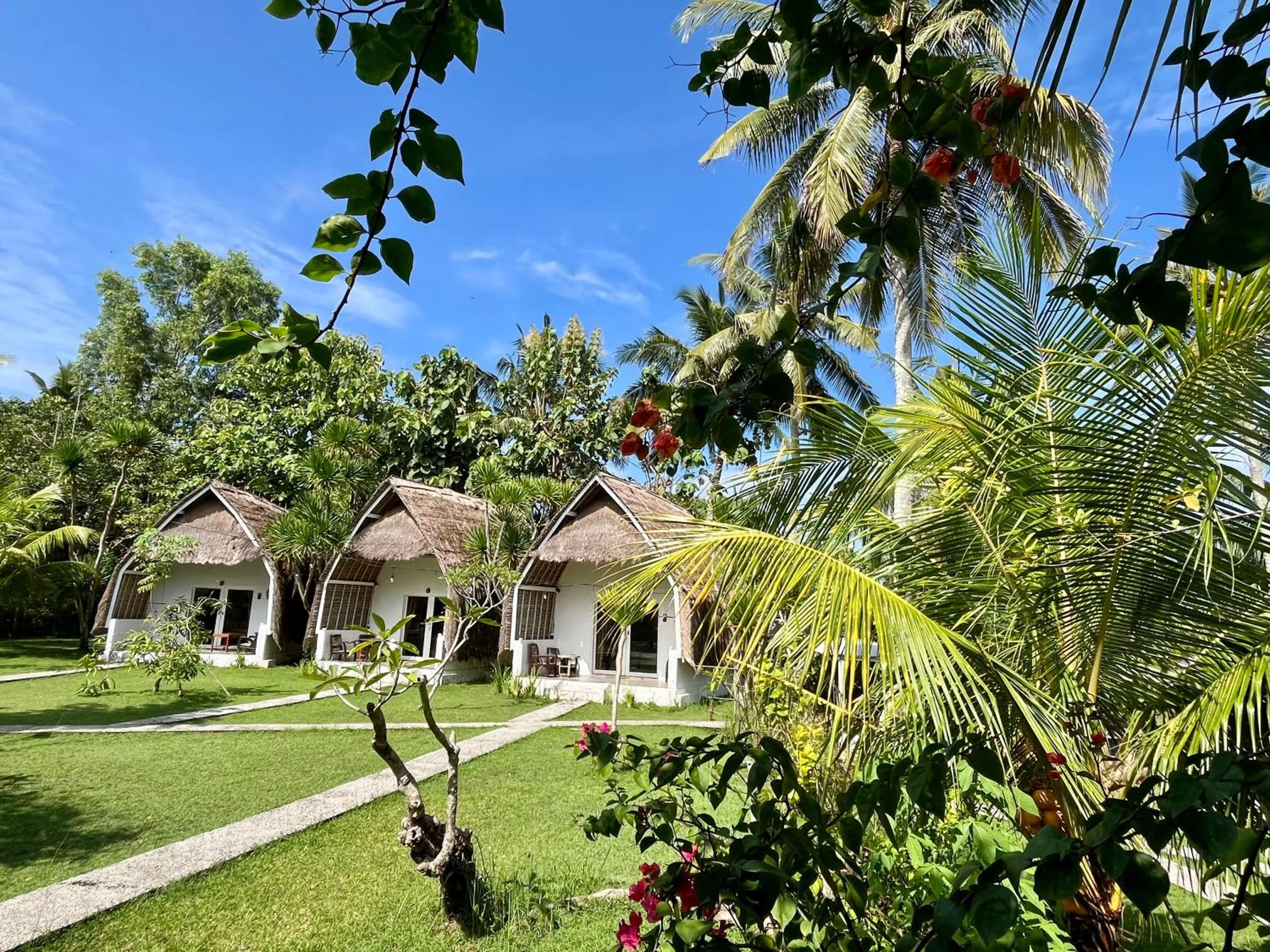 Garden in Namaste Bungalows Resort