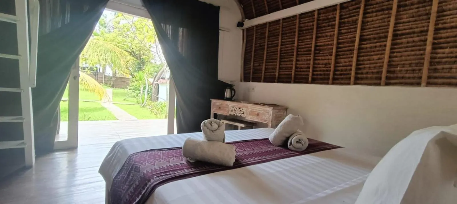 Bedroom, Bed in Namaste Bungalows Resort