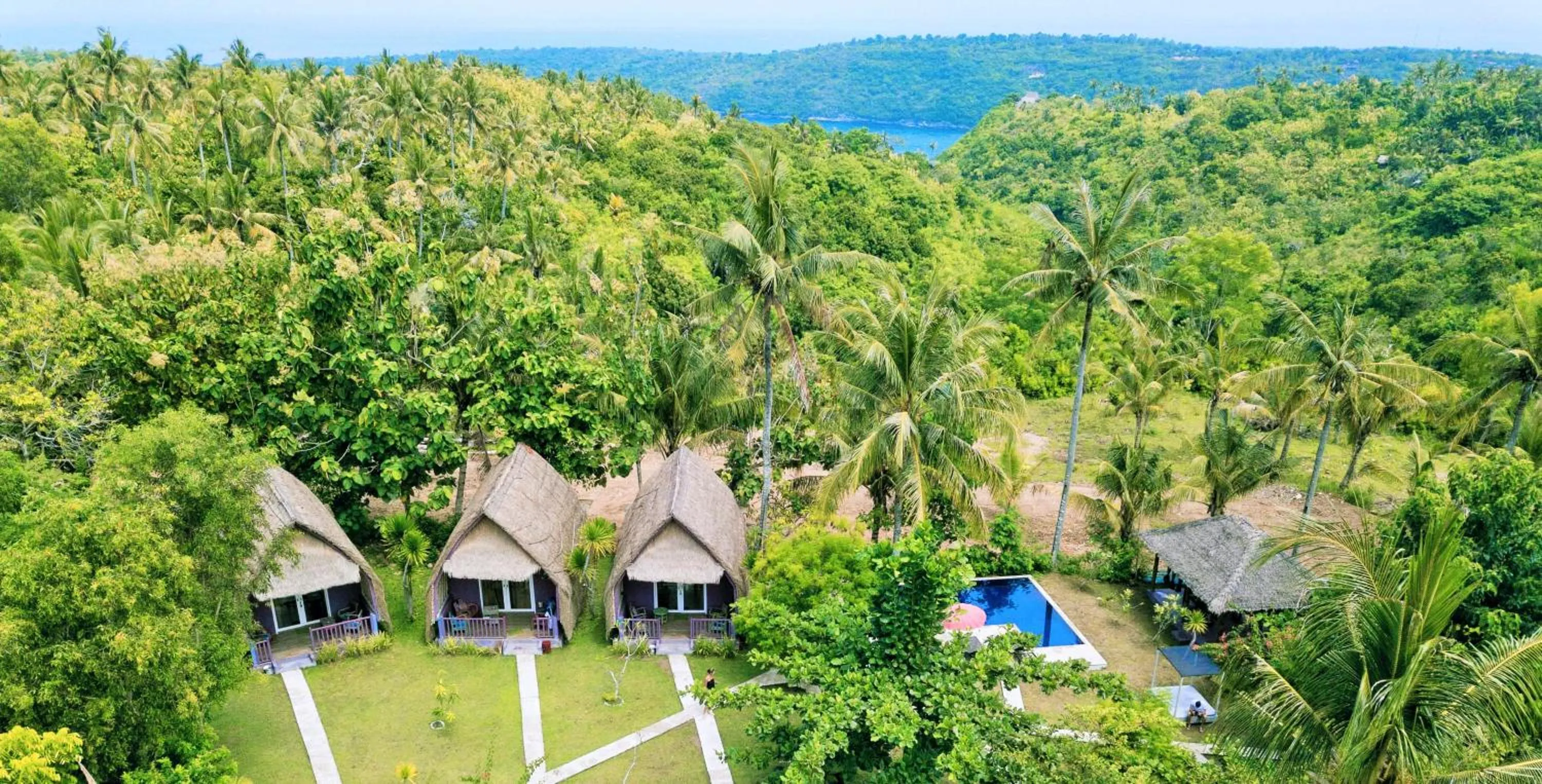 Bird's eye view in Namaste Bungalows Resort