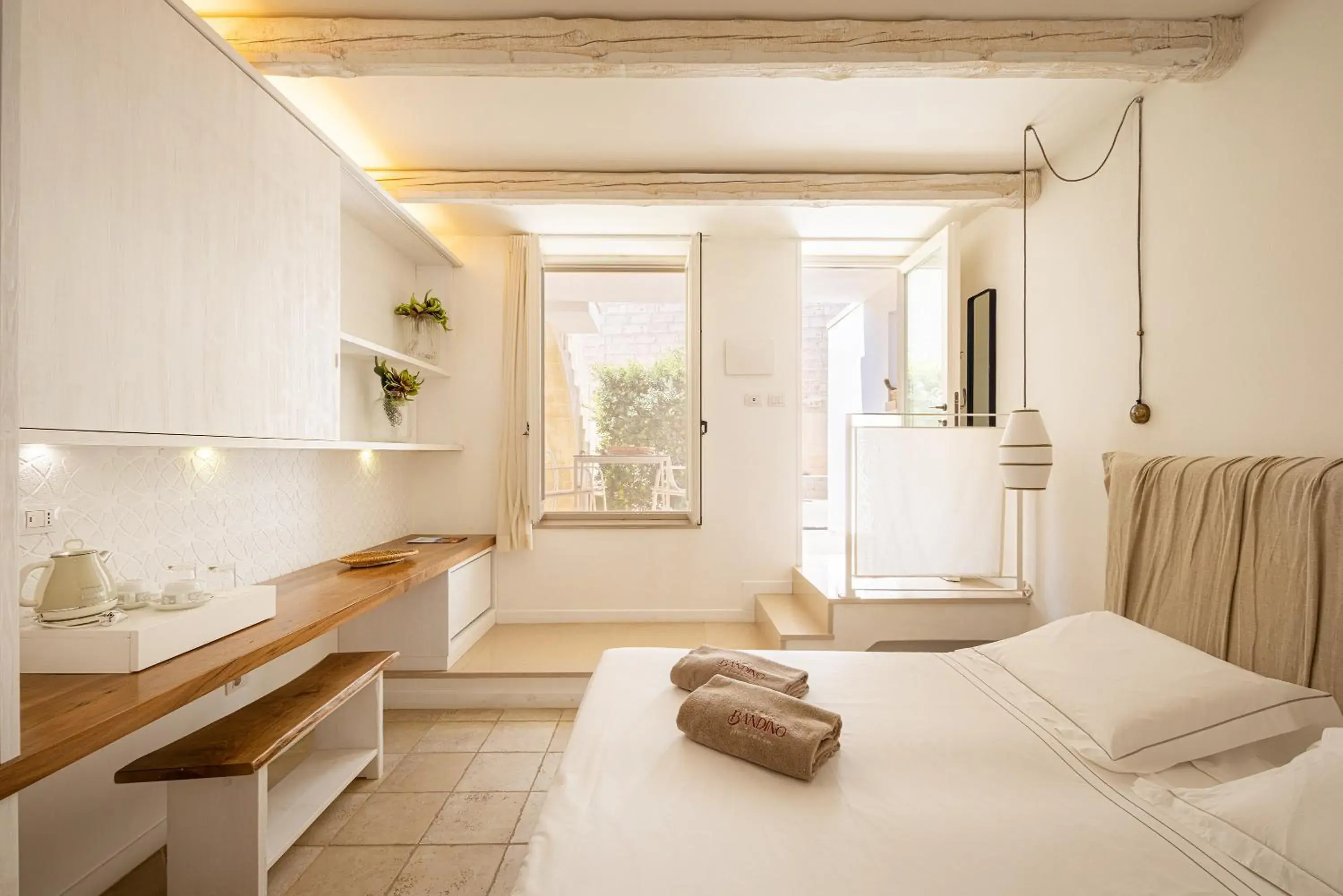 Bed in Masseria Bandino & Spa Bed in Masseria Bandino & Spa