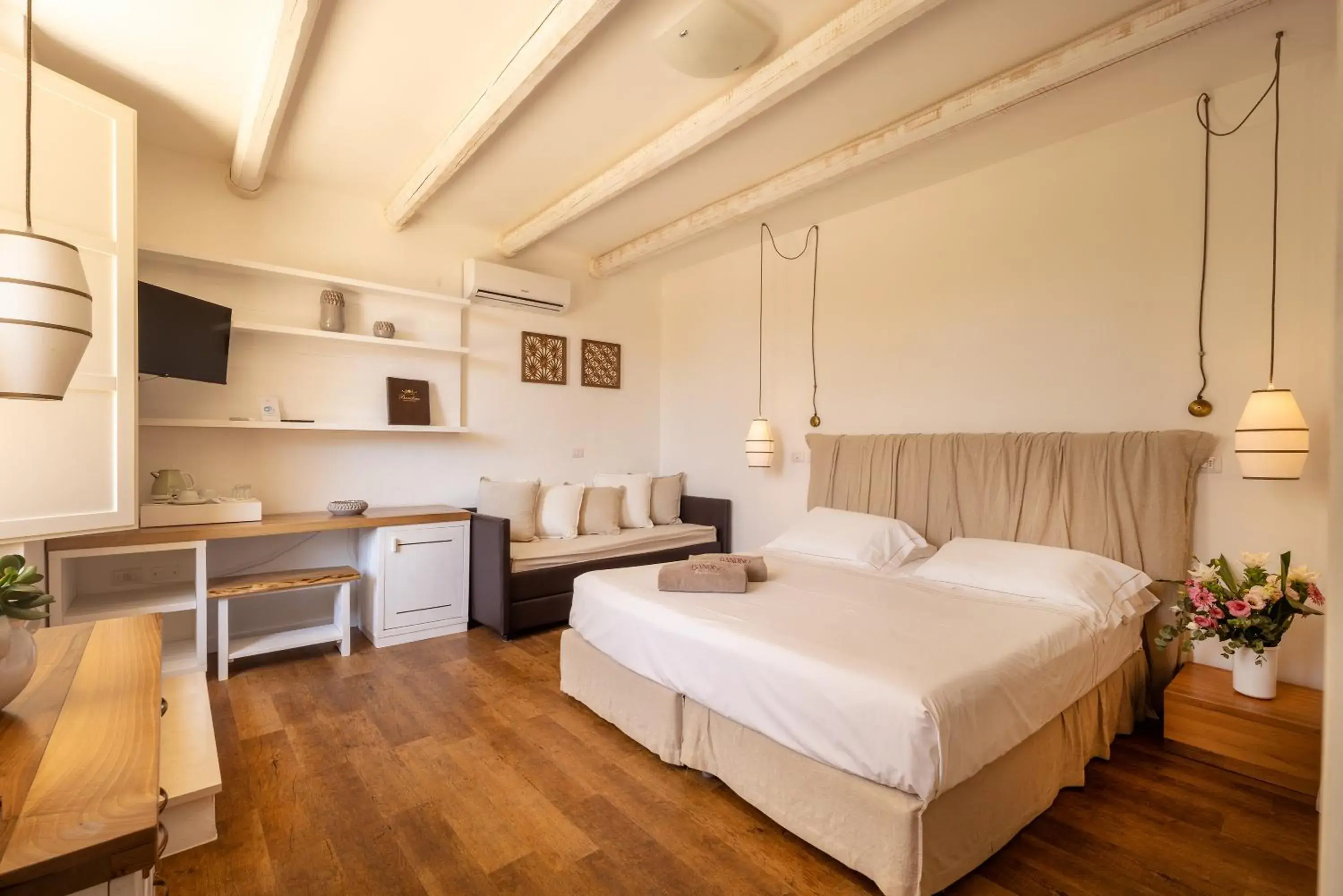 Bed in Masseria Bandino & Spa Bed in Masseria Bandino & Spa