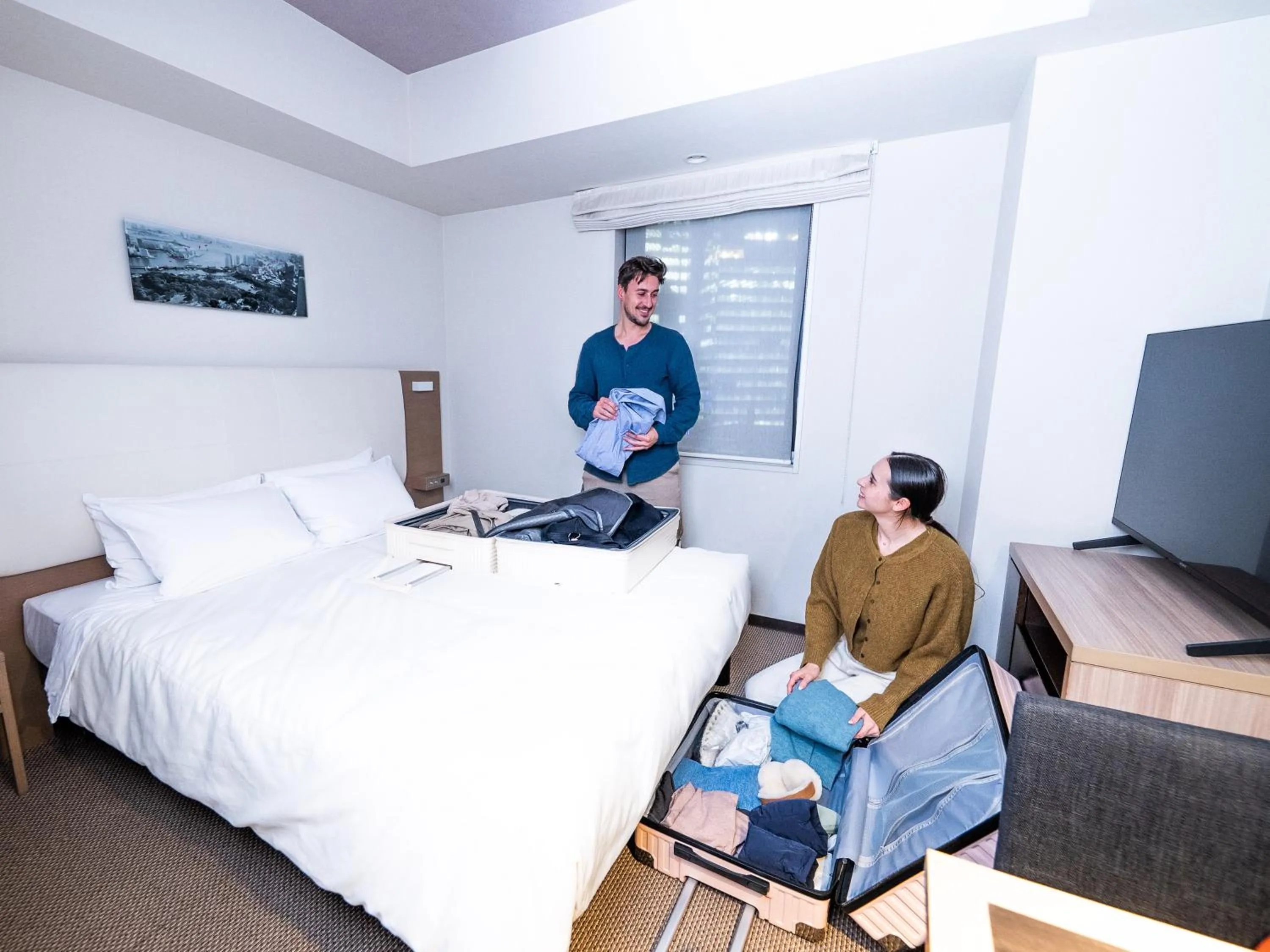 Bed in Tokyu Stay Shimbashi - Ginza area