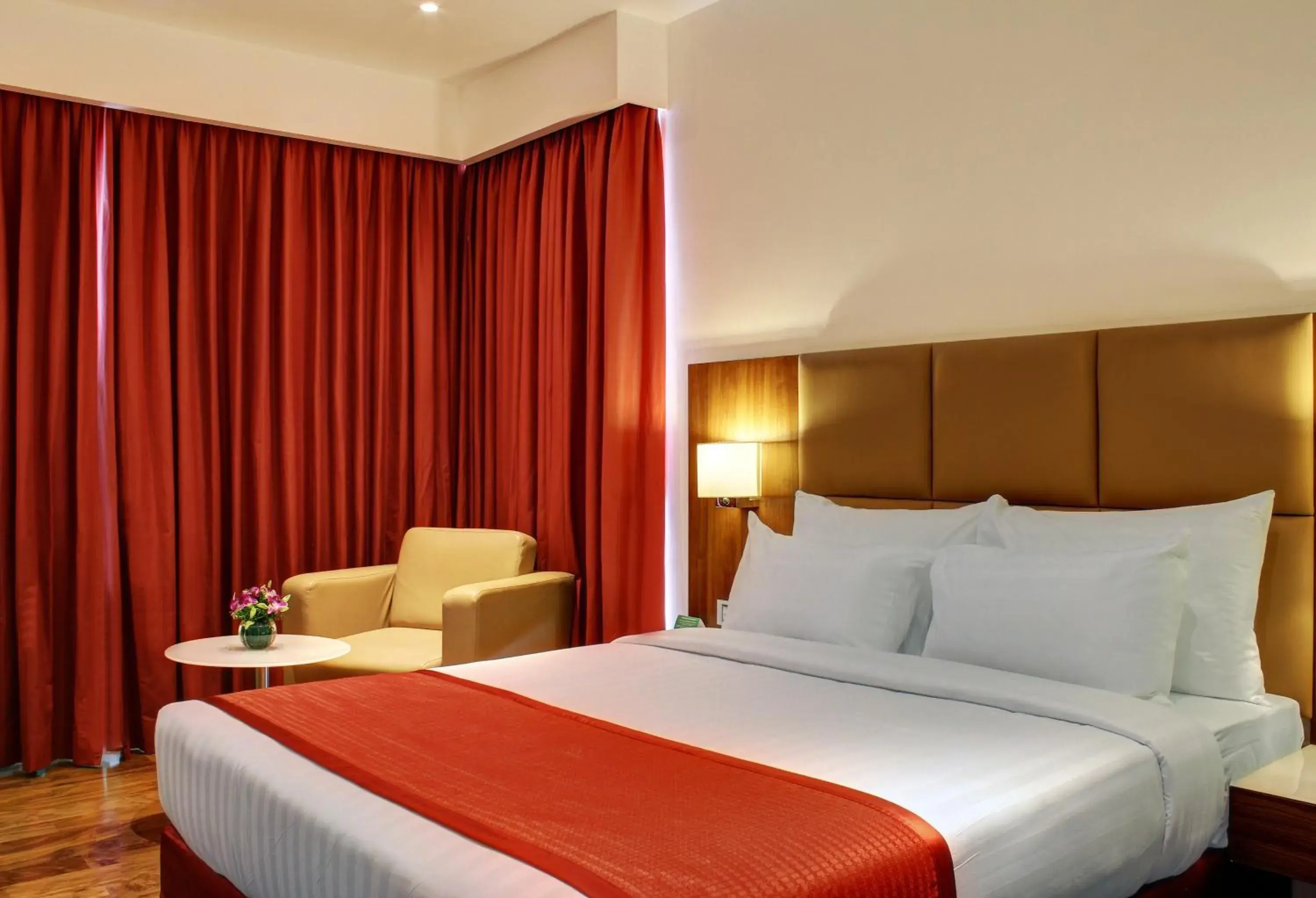 Bedroom, Bed in Ramada Encore Domlur Bangalore Bedroom, Bed in Ramada Encore Domlur Bangalore