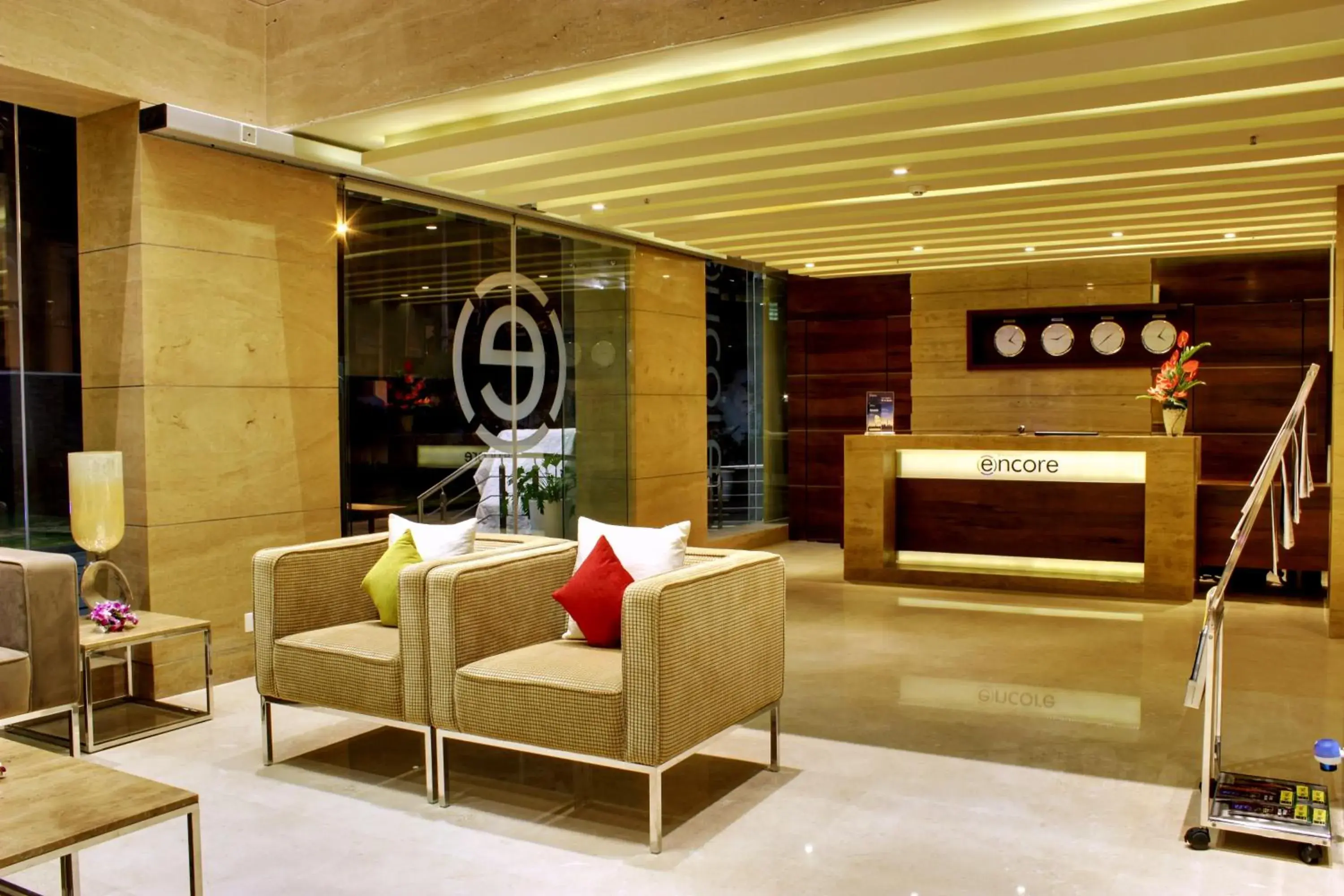 Lobby or reception in Ramada Encore Domlur Bangalore Lobby or reception in Ramada Encore Domlur Bangalore