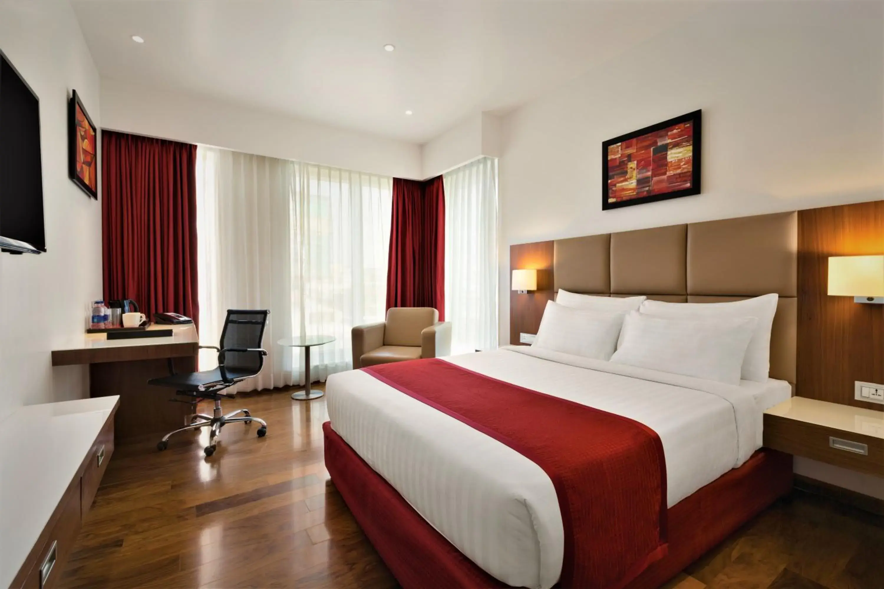 Photo of the whole room, Bed in Ramada Encore Domlur Bangalore Photo of the whole room, Bed in Ramada Encore Domlur Bangalore