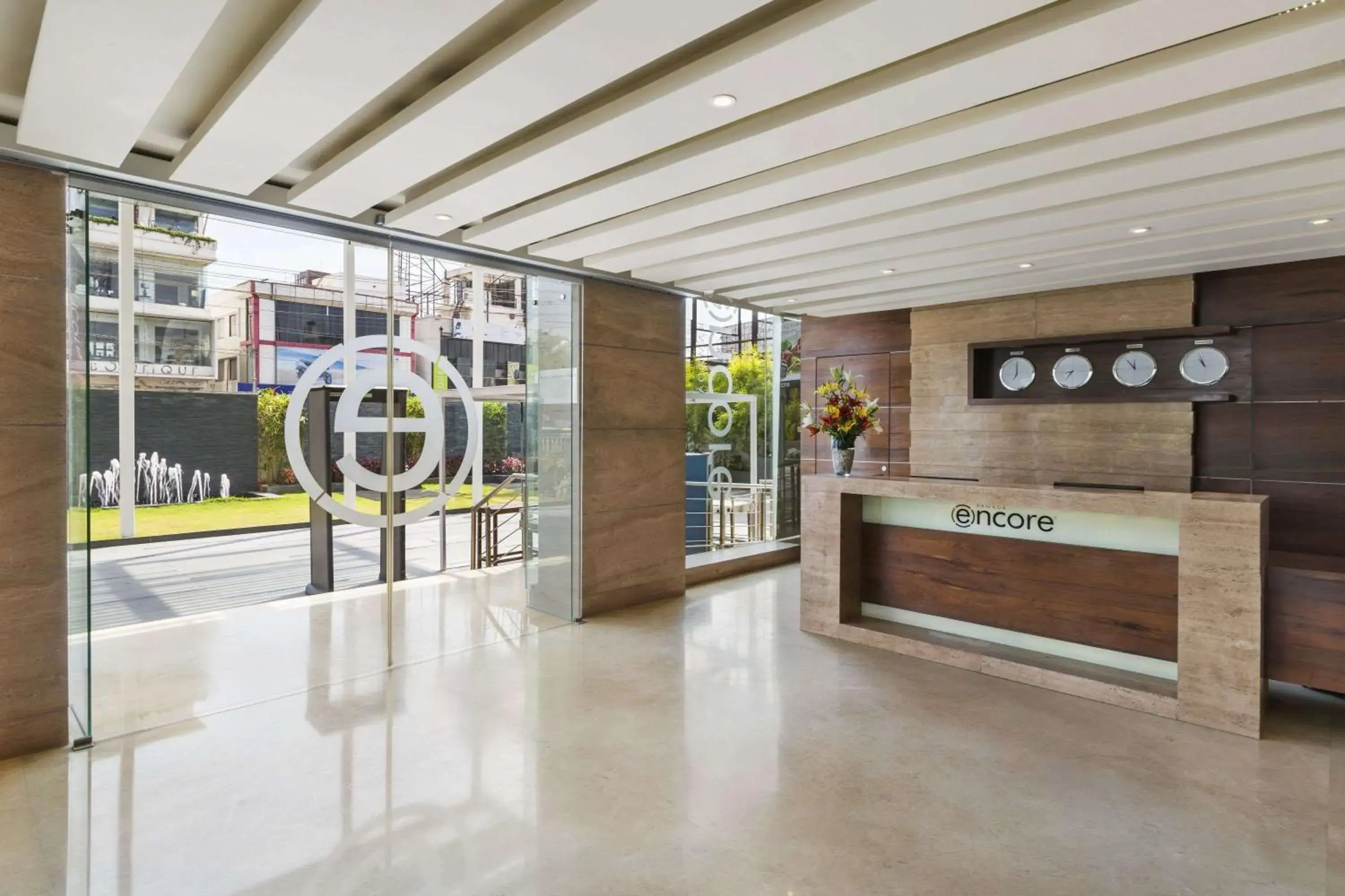 Lobby or reception in Ramada Encore Domlur Bangalore Lobby or reception in Ramada Encore Domlur Bangalore