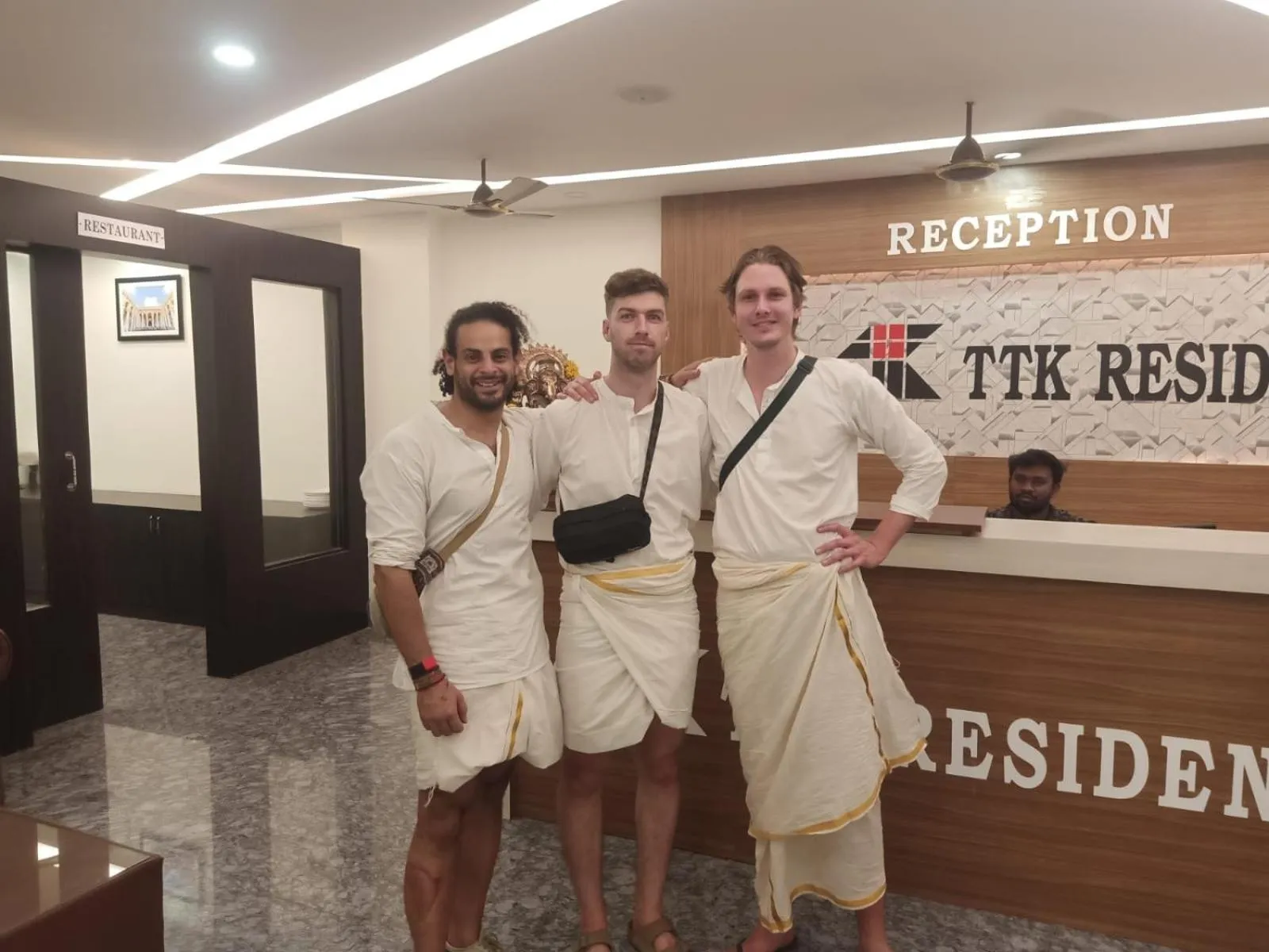 Living room in TTK Residency