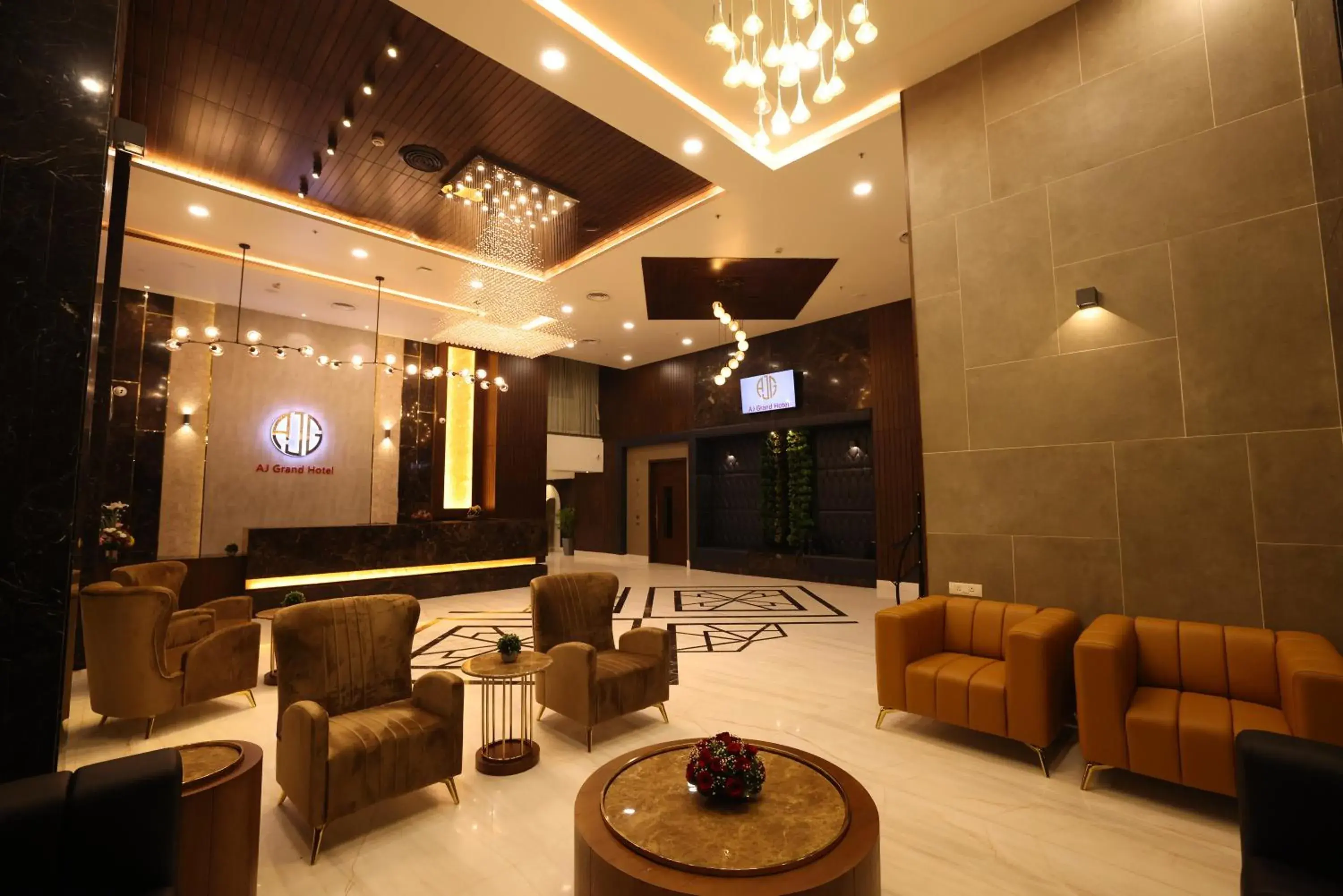 Lobby or reception in AJ Grand Hotel Lobby or reception in AJ Grand Hotel