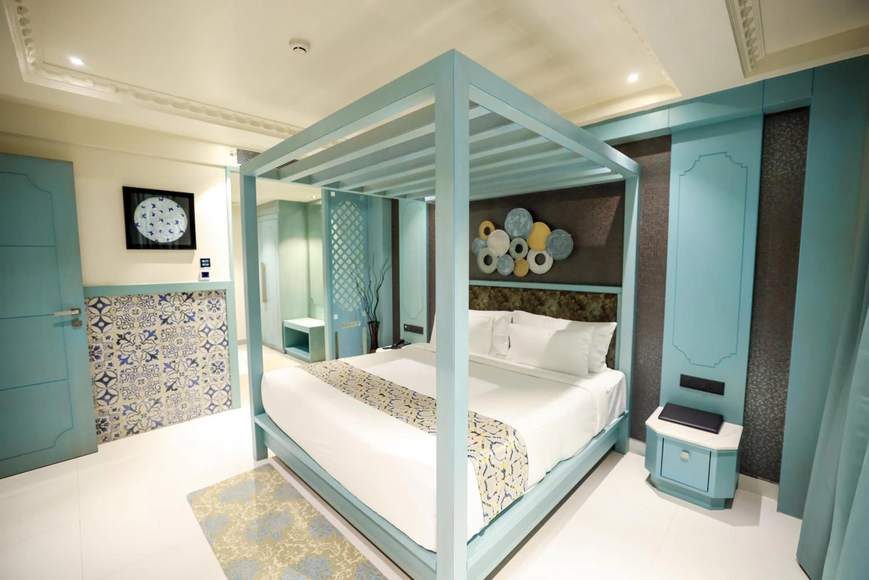 Bed in AJ Grand Hotel