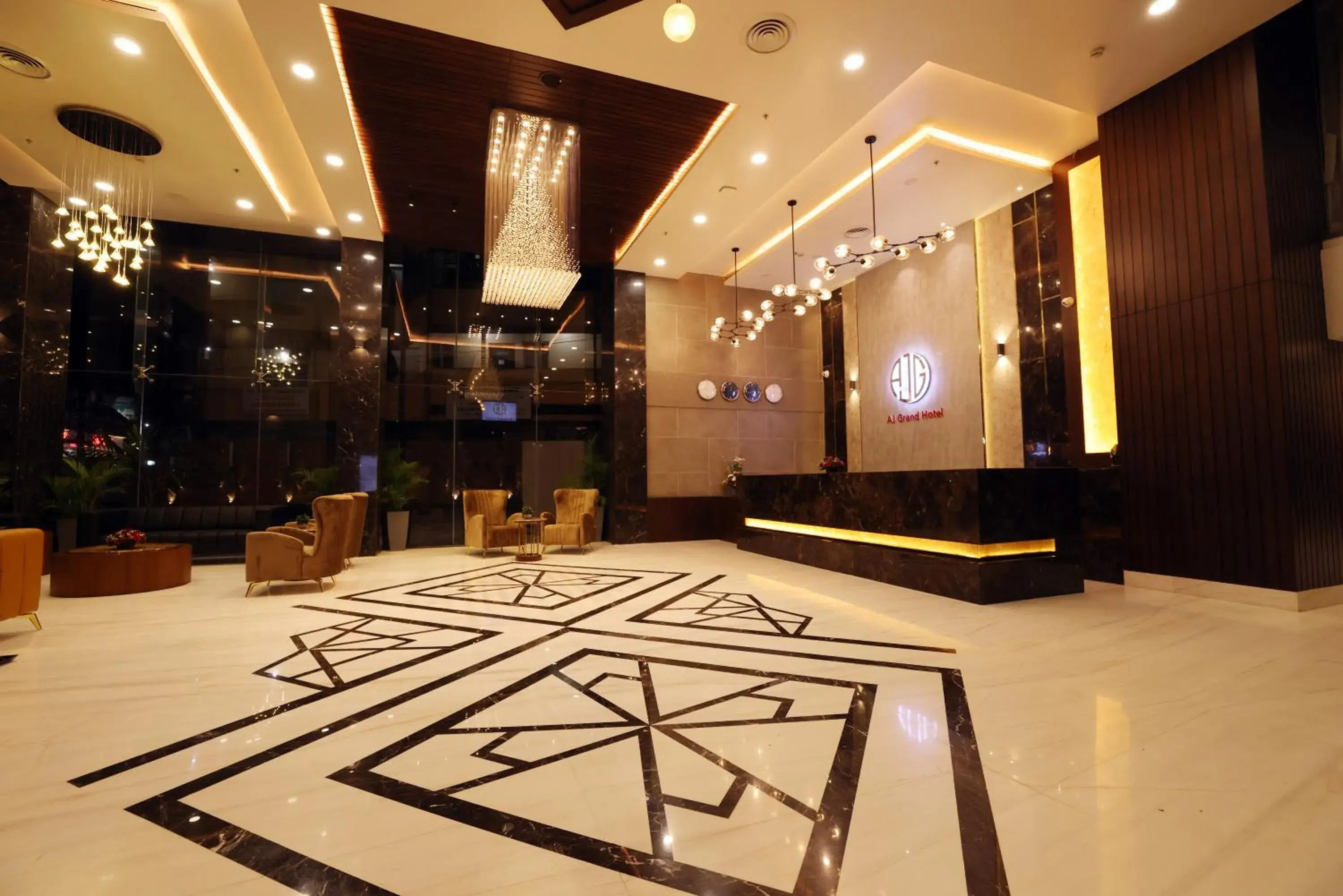 Lobby or reception in AJ Grand Hotel Lobby or reception in AJ Grand Hotel