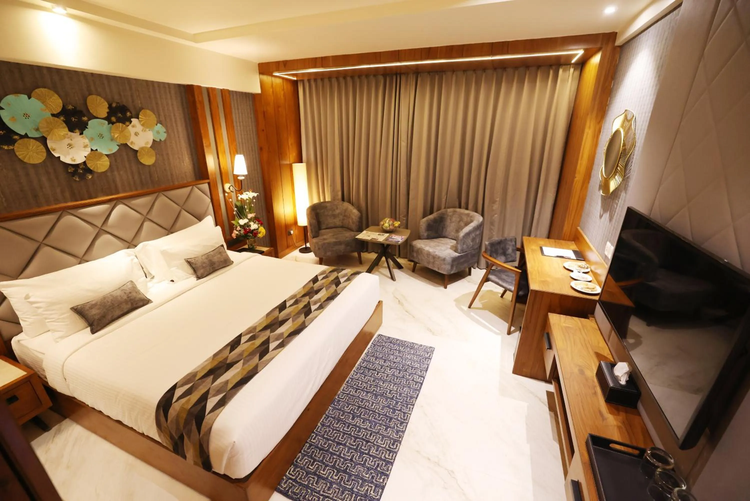 Photo of the whole room, Bed in AJ Grand Hotel
