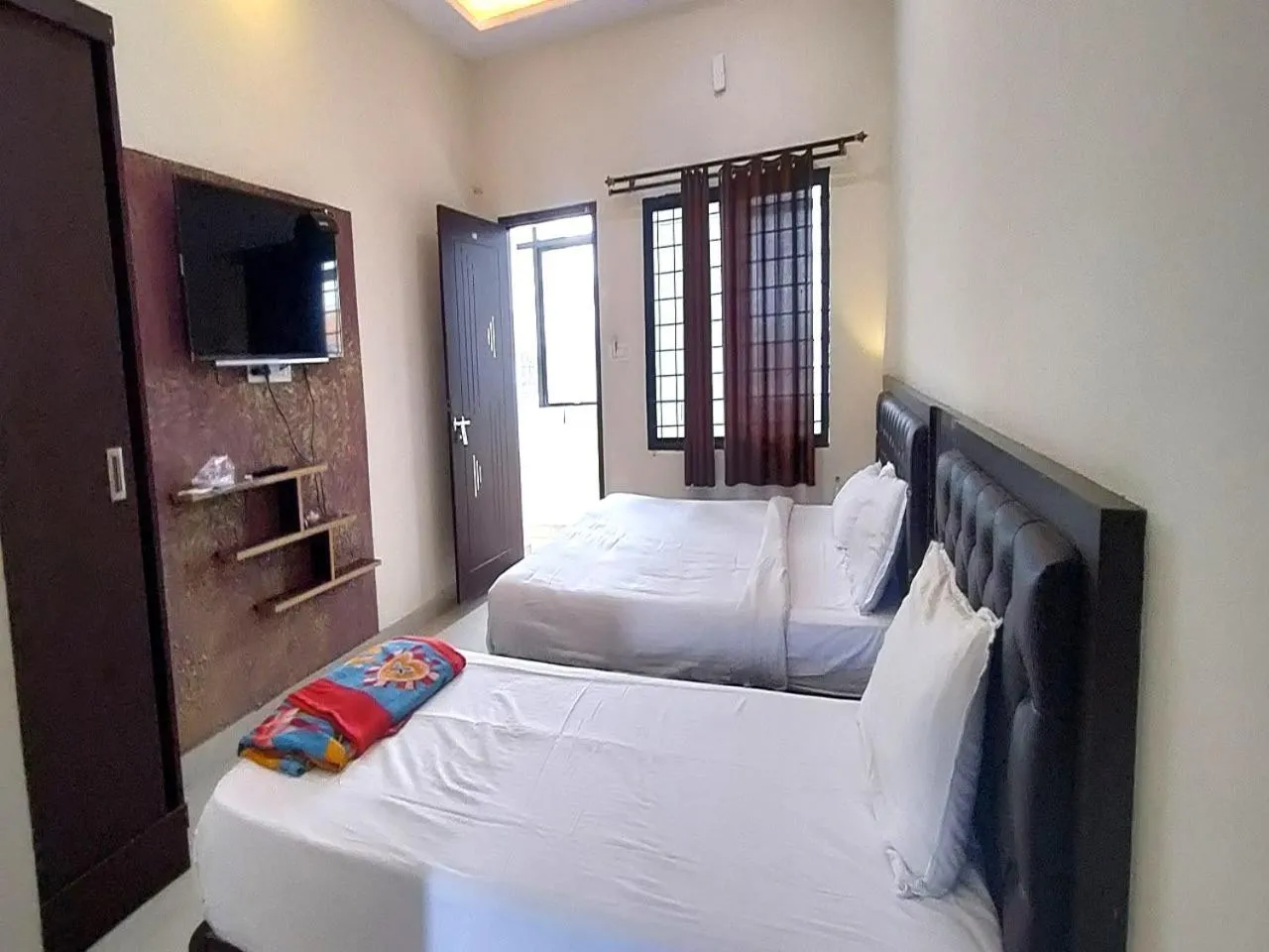 Bedroom, Bed in MG Residency