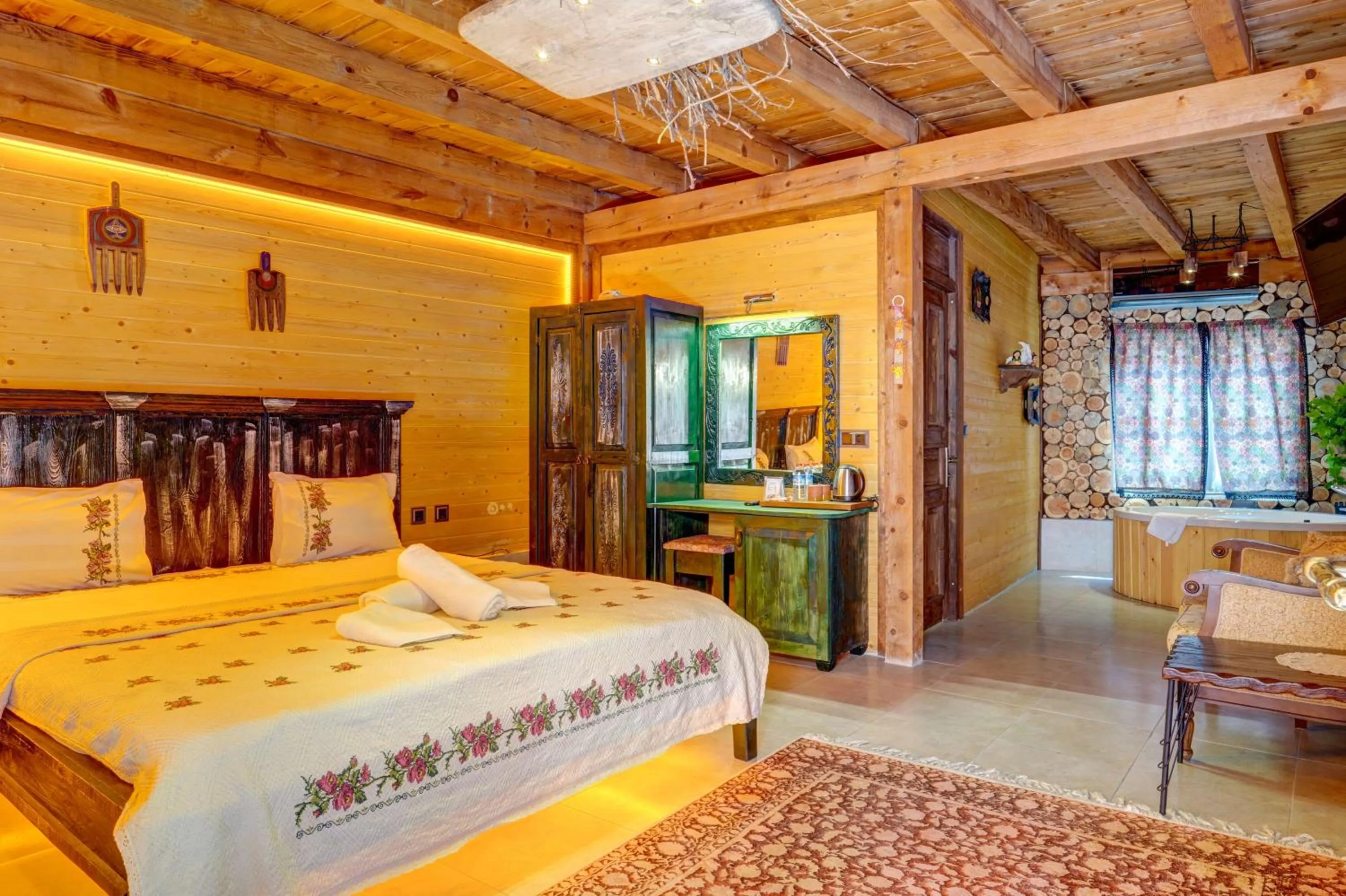 Bedroom, Bed in Aşk-ı Nare Cave Hotel Swimming Pool Hot & SPA