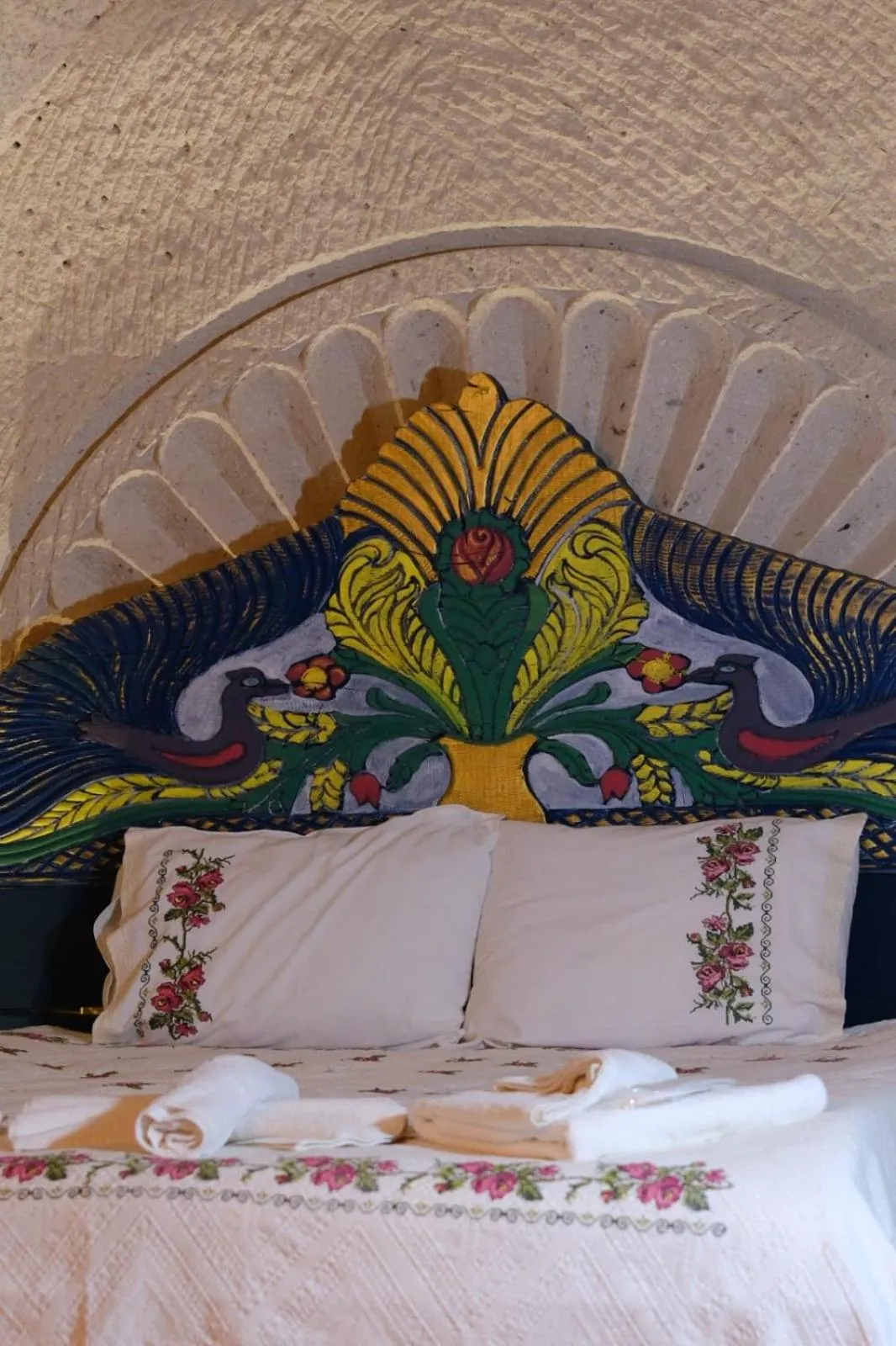 Bed in Aşk-ı Nare Cave Hotel Swimming Pool Hot & SPA