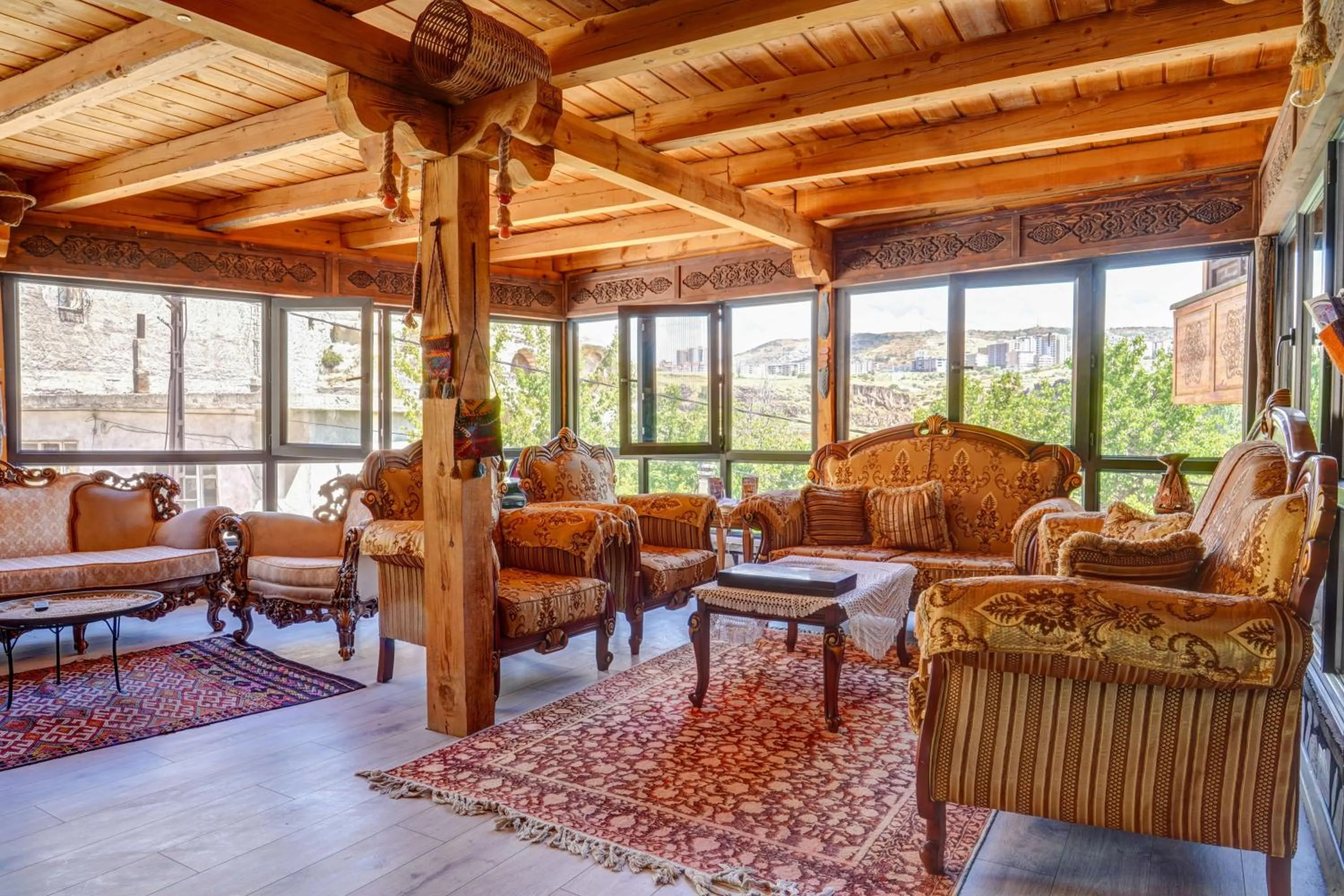 Balcony/Terrace in Aşk-ı Nare Cave Hotel Swimming Pool Hot & SPA