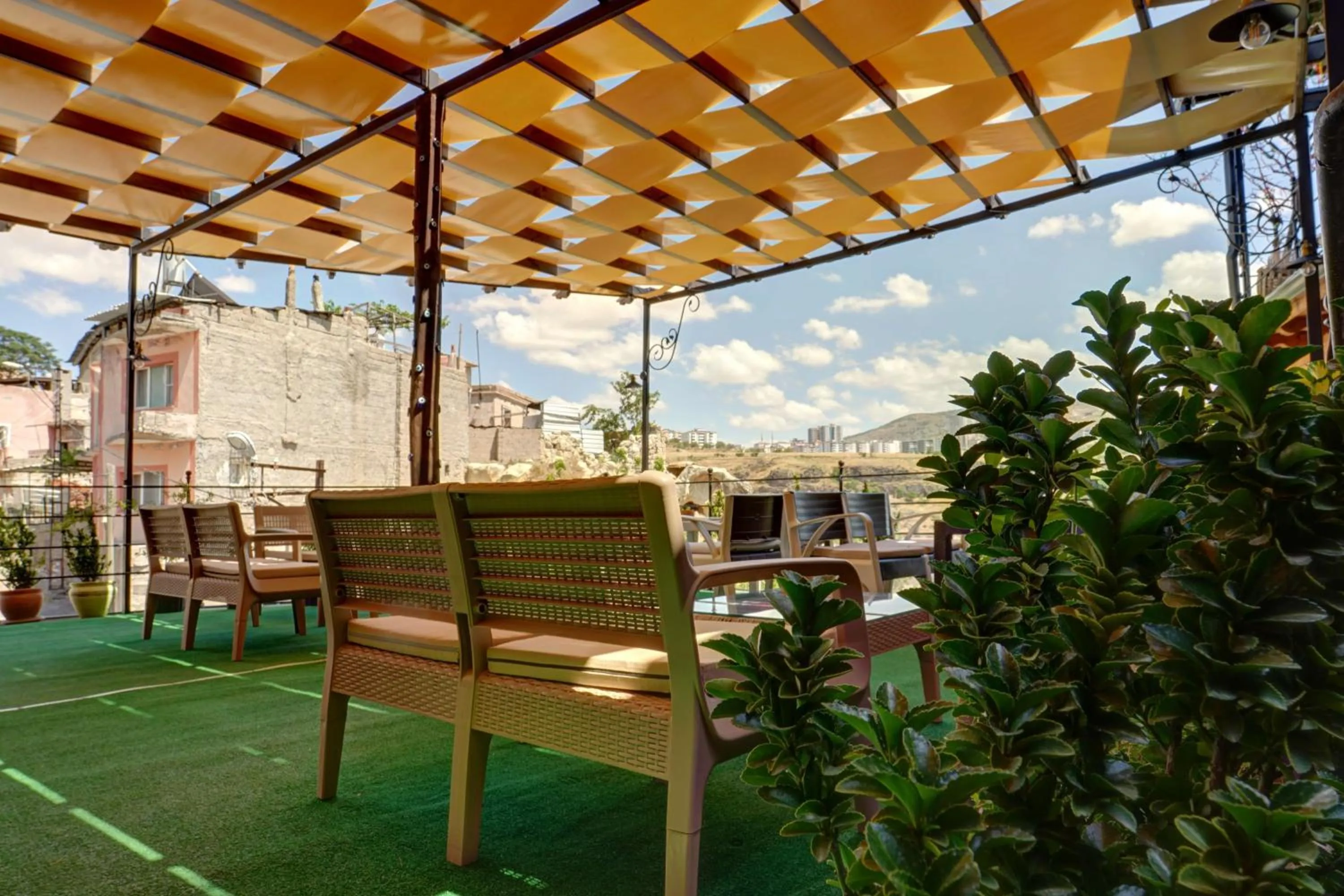 Balcony/Terrace in Aşk-ı Nare Cave Hotel Swimming Pool Hot & SPA