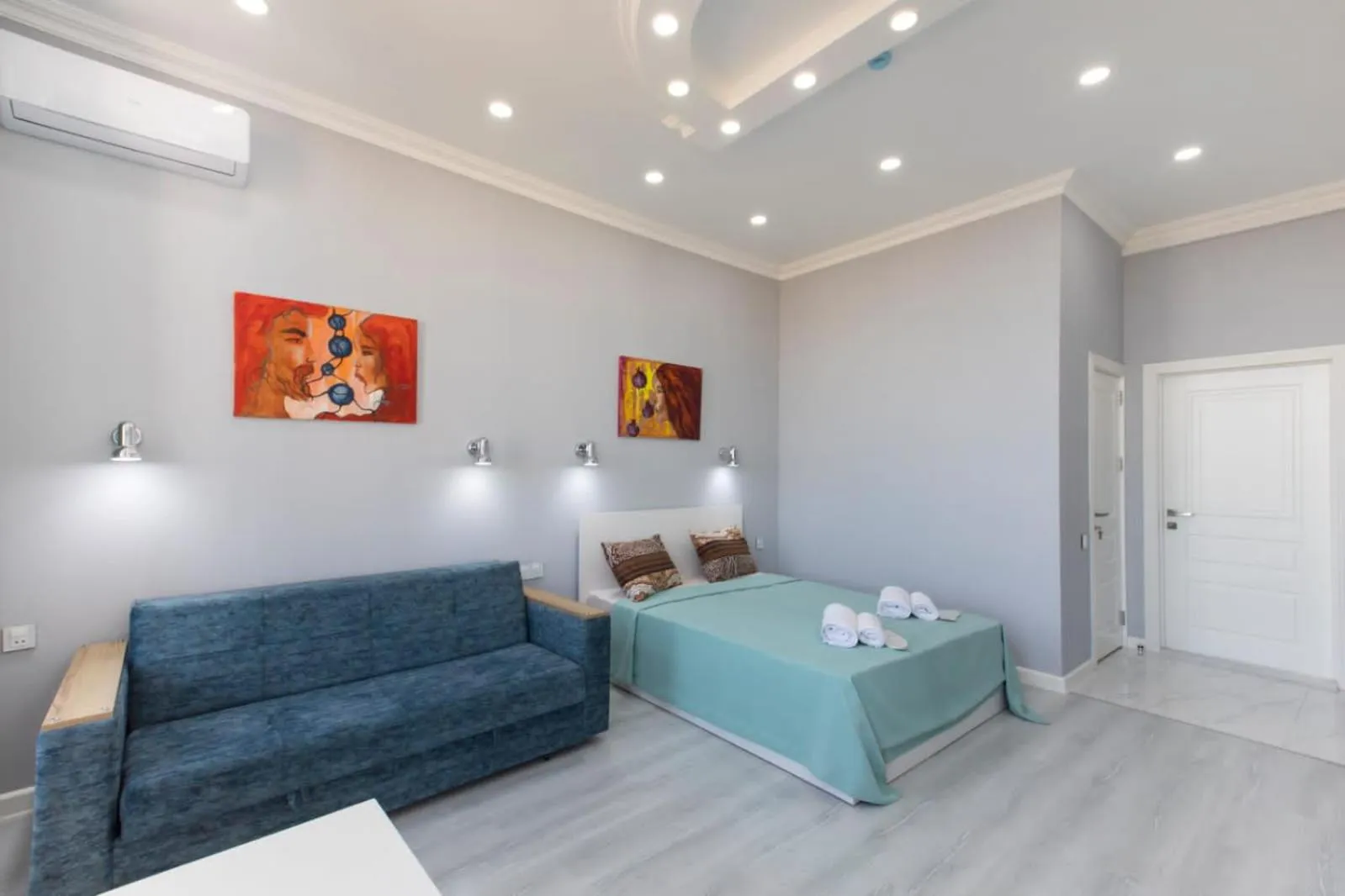 Bed in Leyla Apartments 2