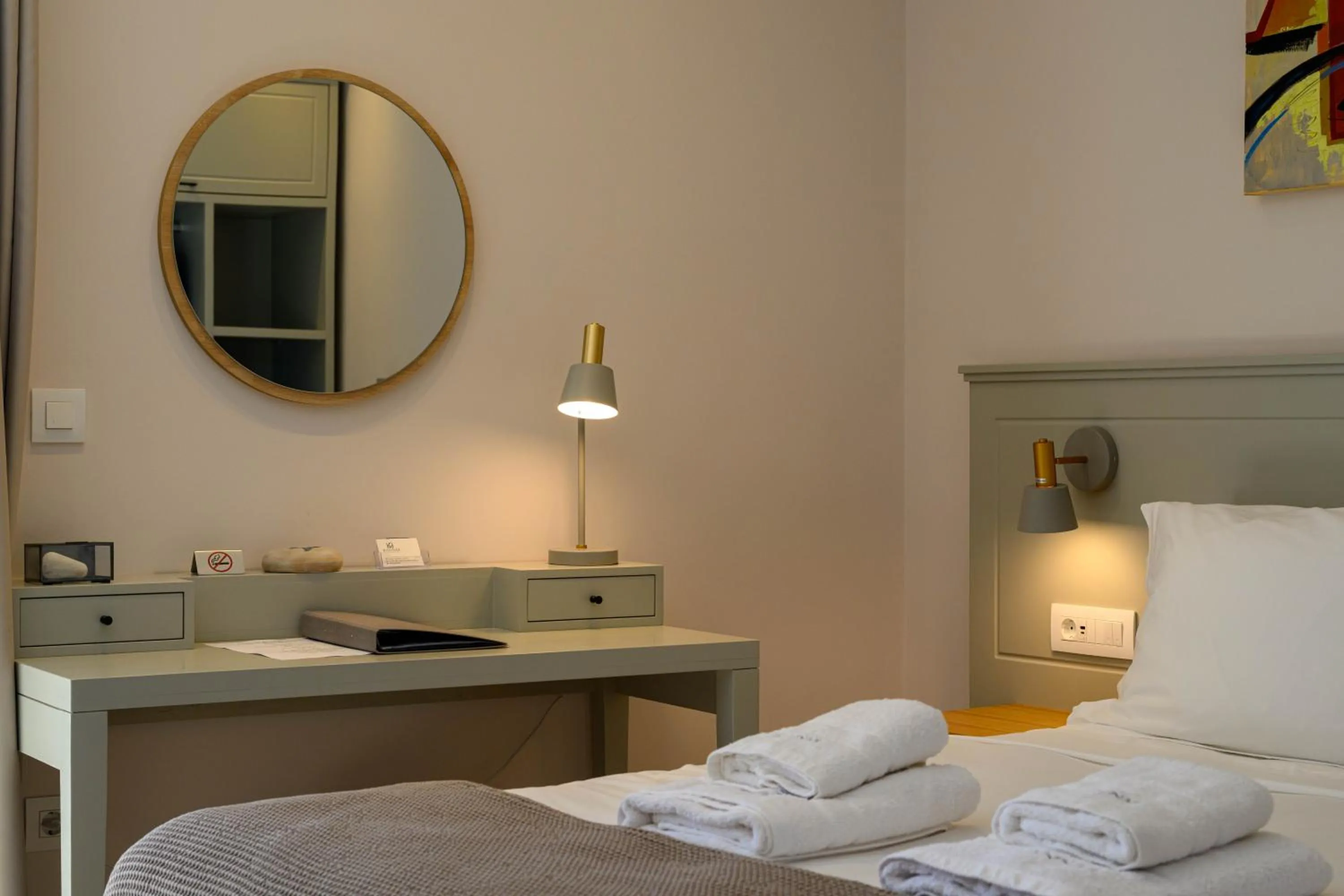 Bed in Kannas Mani Luxury Suites -Adults Friendly 14 Plus