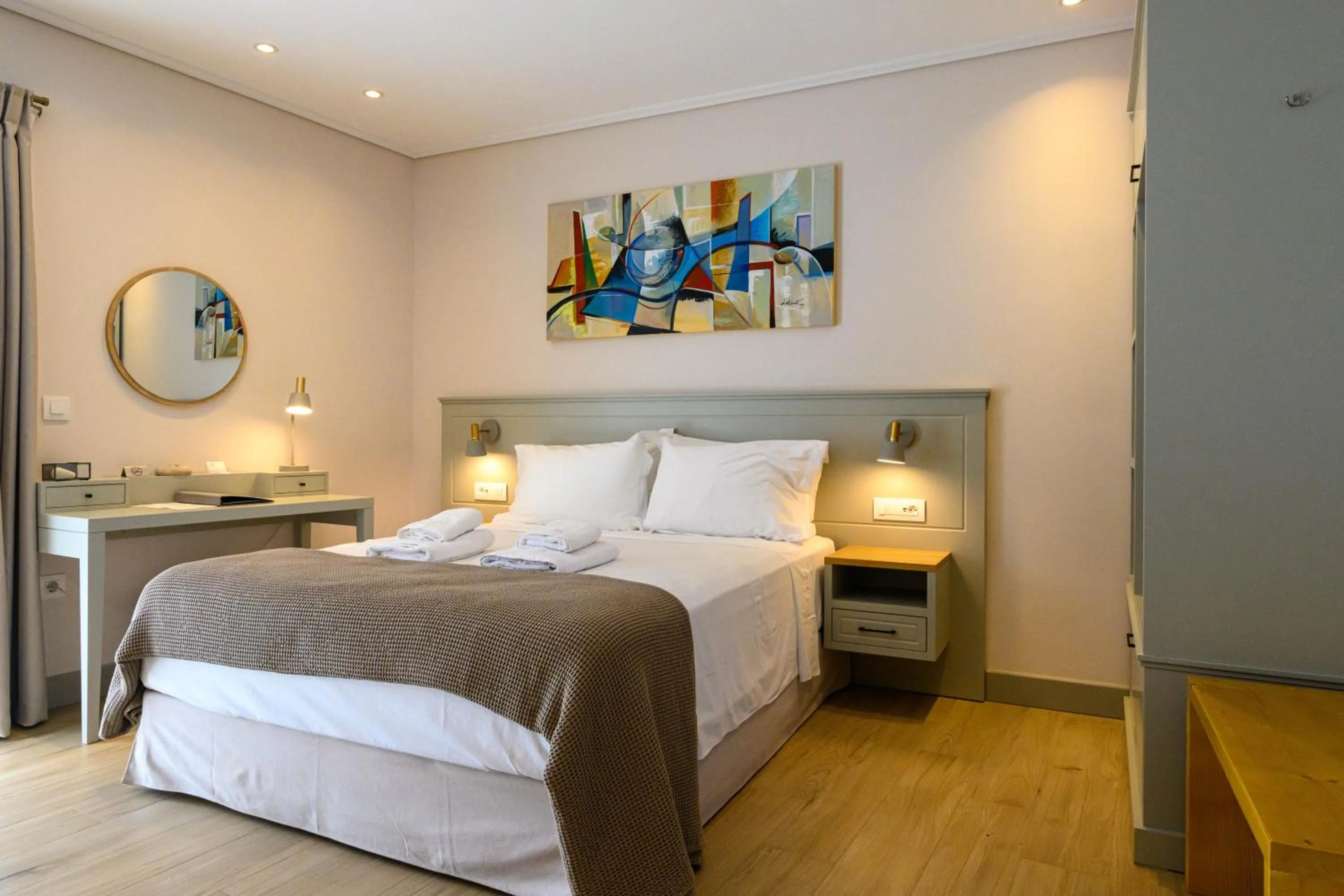 Bed in Kannas Mani Luxury Suites -Adults Friendly 14 Plus
