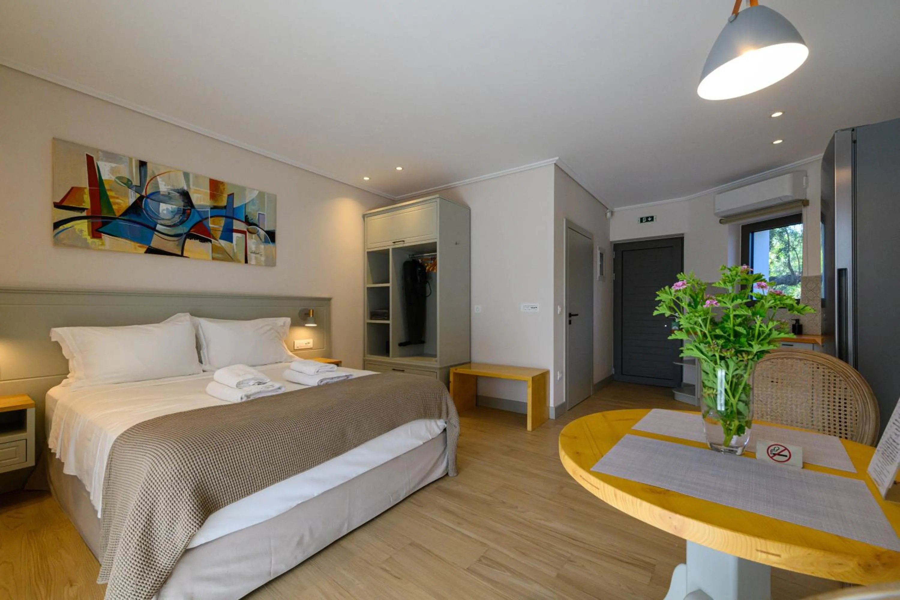 Bed in Kannas Mani Luxury Suites -Adults Friendly 14 Plus