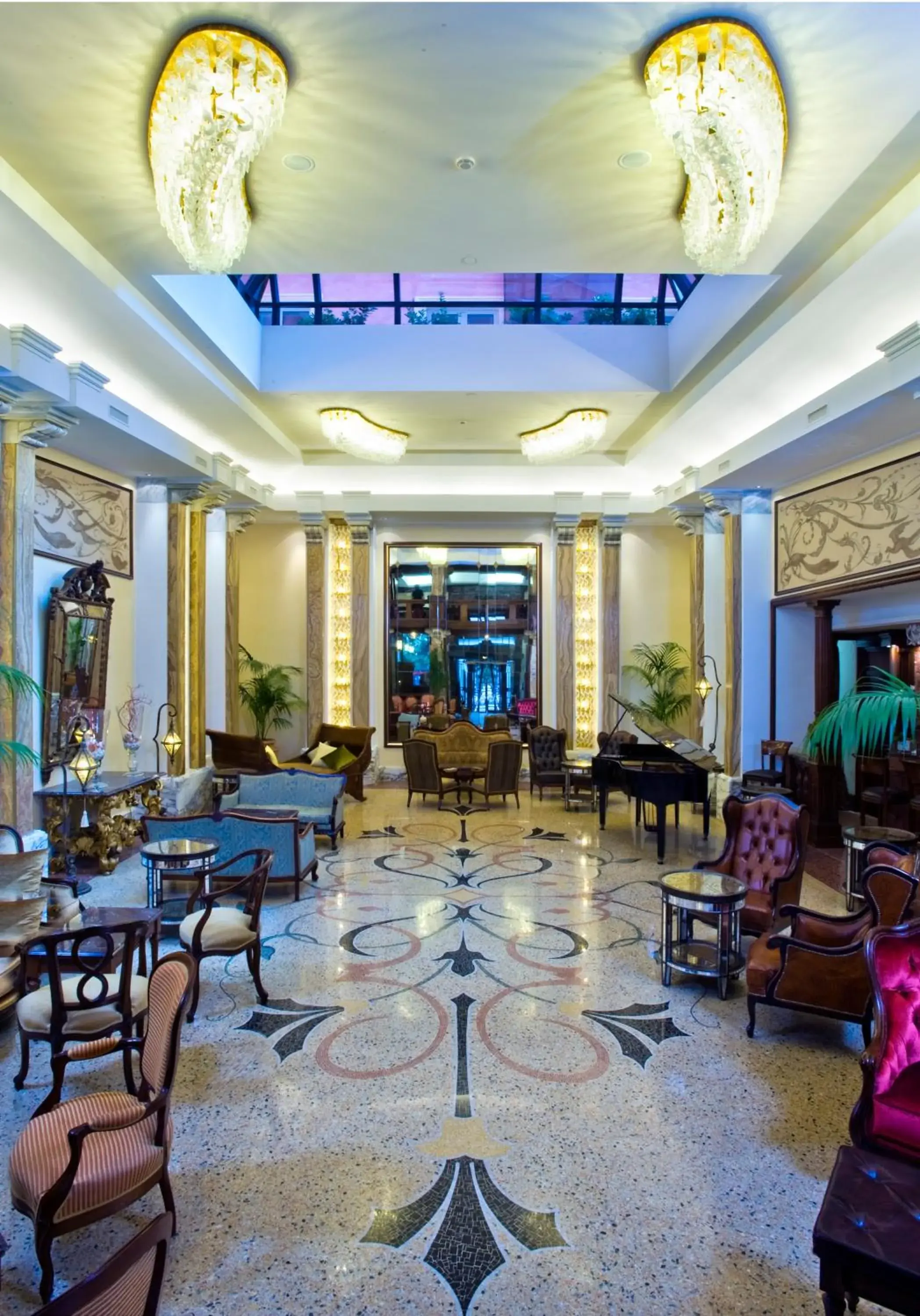 Lobby or reception in Grand Hotel Savoia Lobby or reception in Grand Hotel Savoia