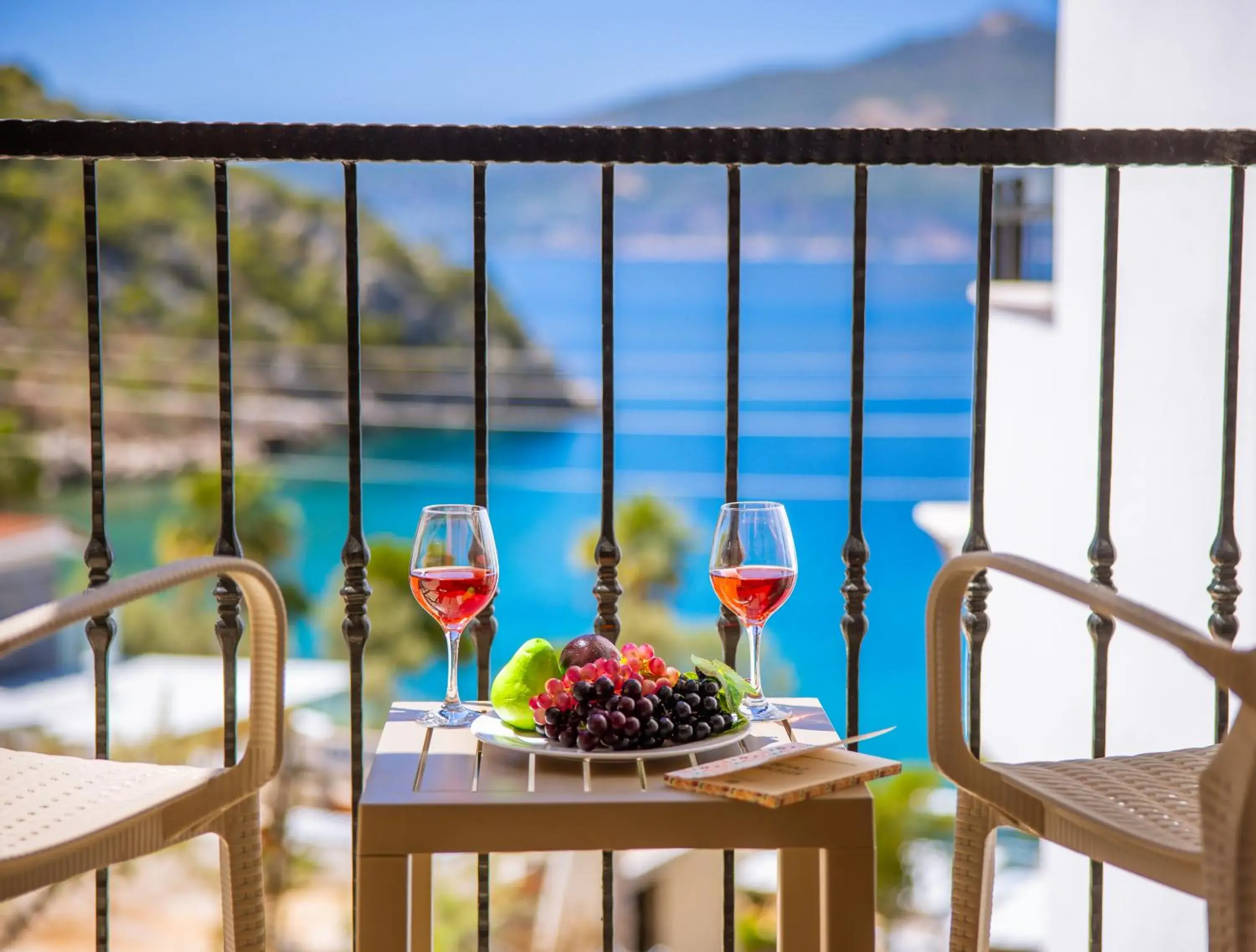 Double Room with Balcony and Sea View in Kuluhana Hotel & Villas Kalkan Double Room with Balcony and Sea View in Kuluhana Hotel & Villas Kalkan