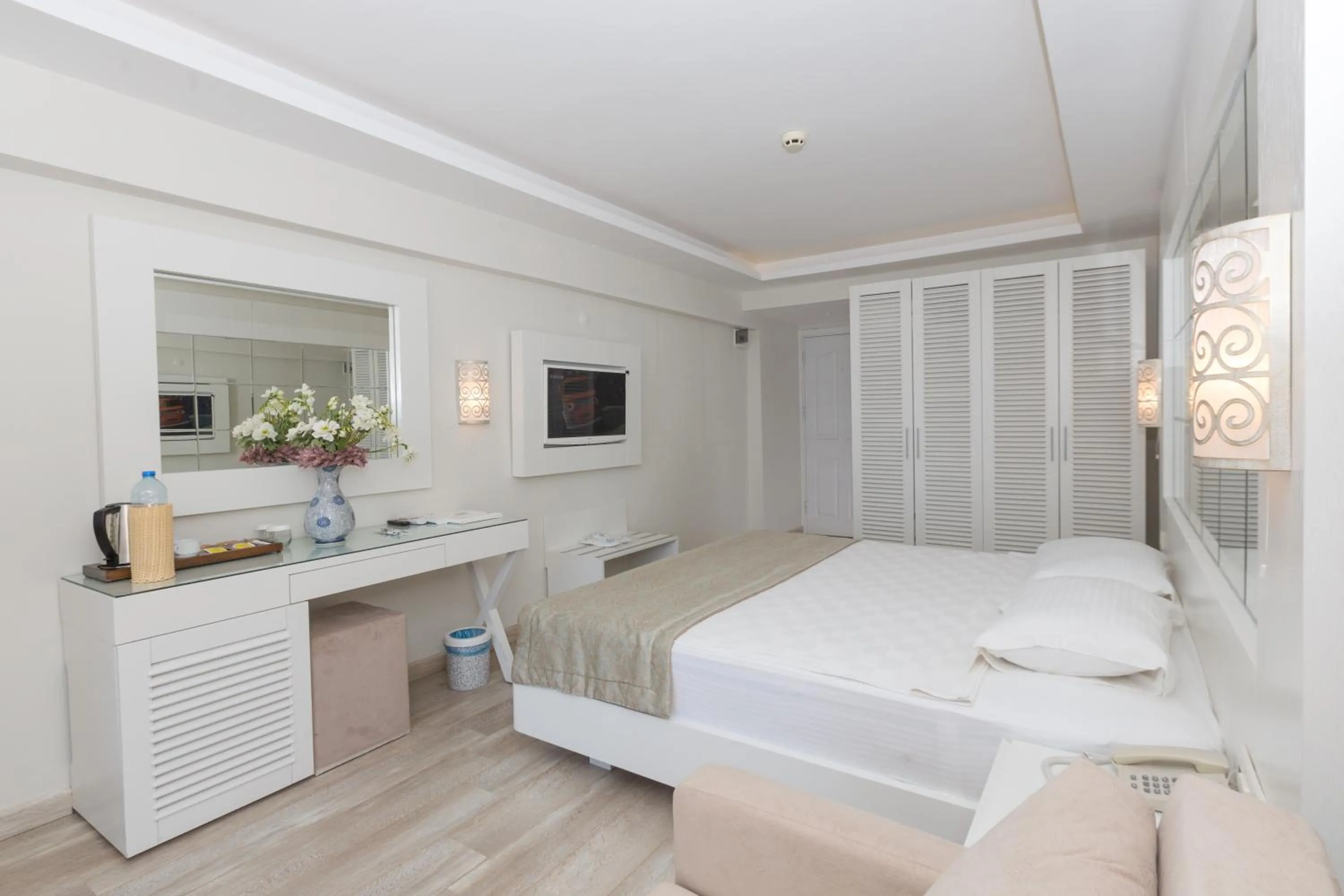 Bed in Hotel Mavi Deniz