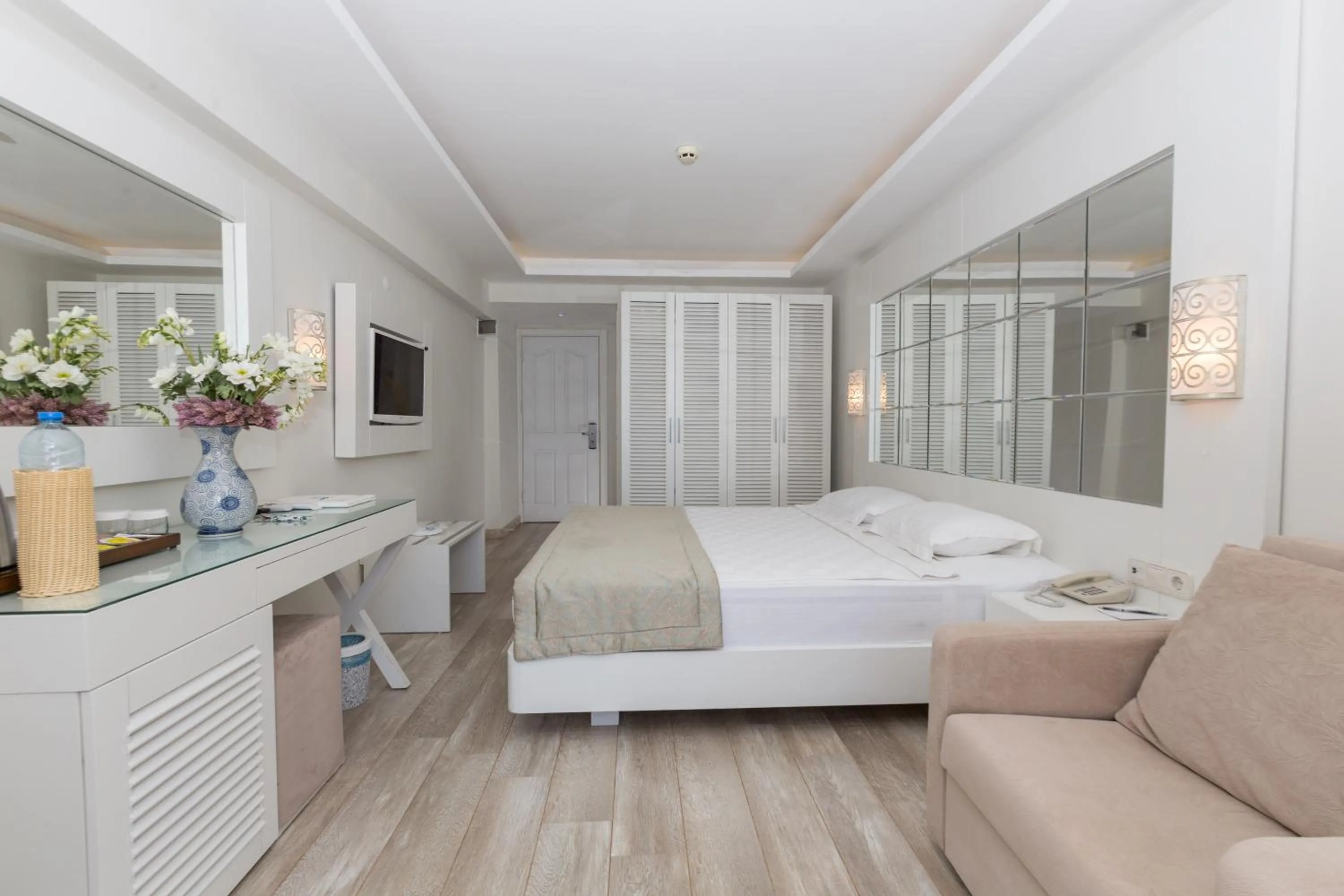 Bed in Hotel Mavi Deniz