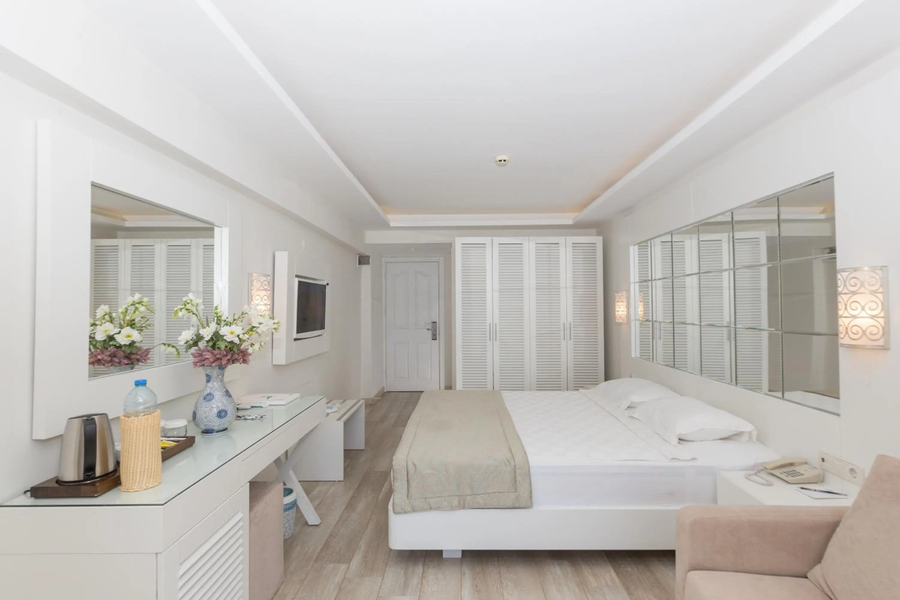 Bed in Hotel Mavi Deniz
