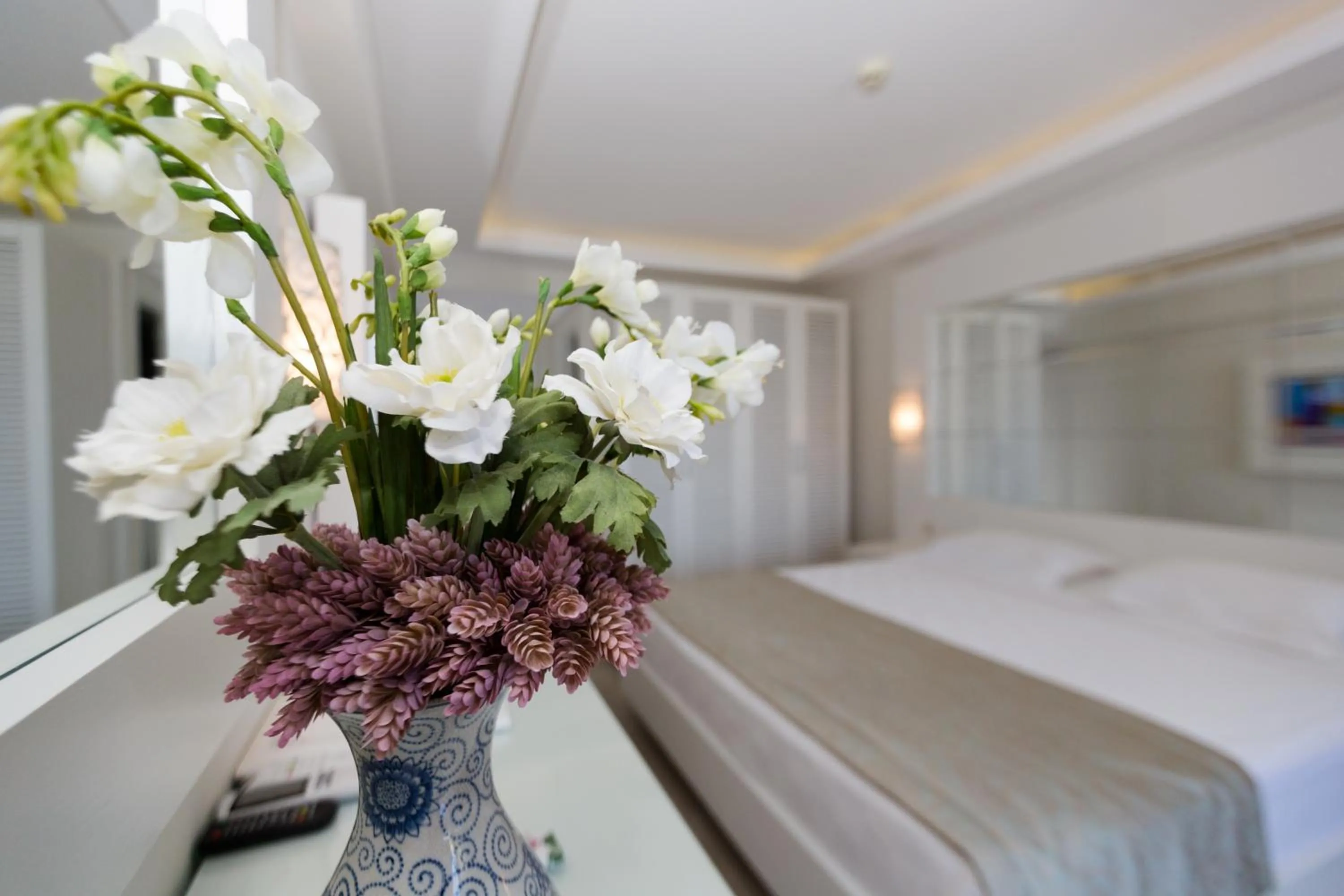 Bed in Hotel Mavi Deniz