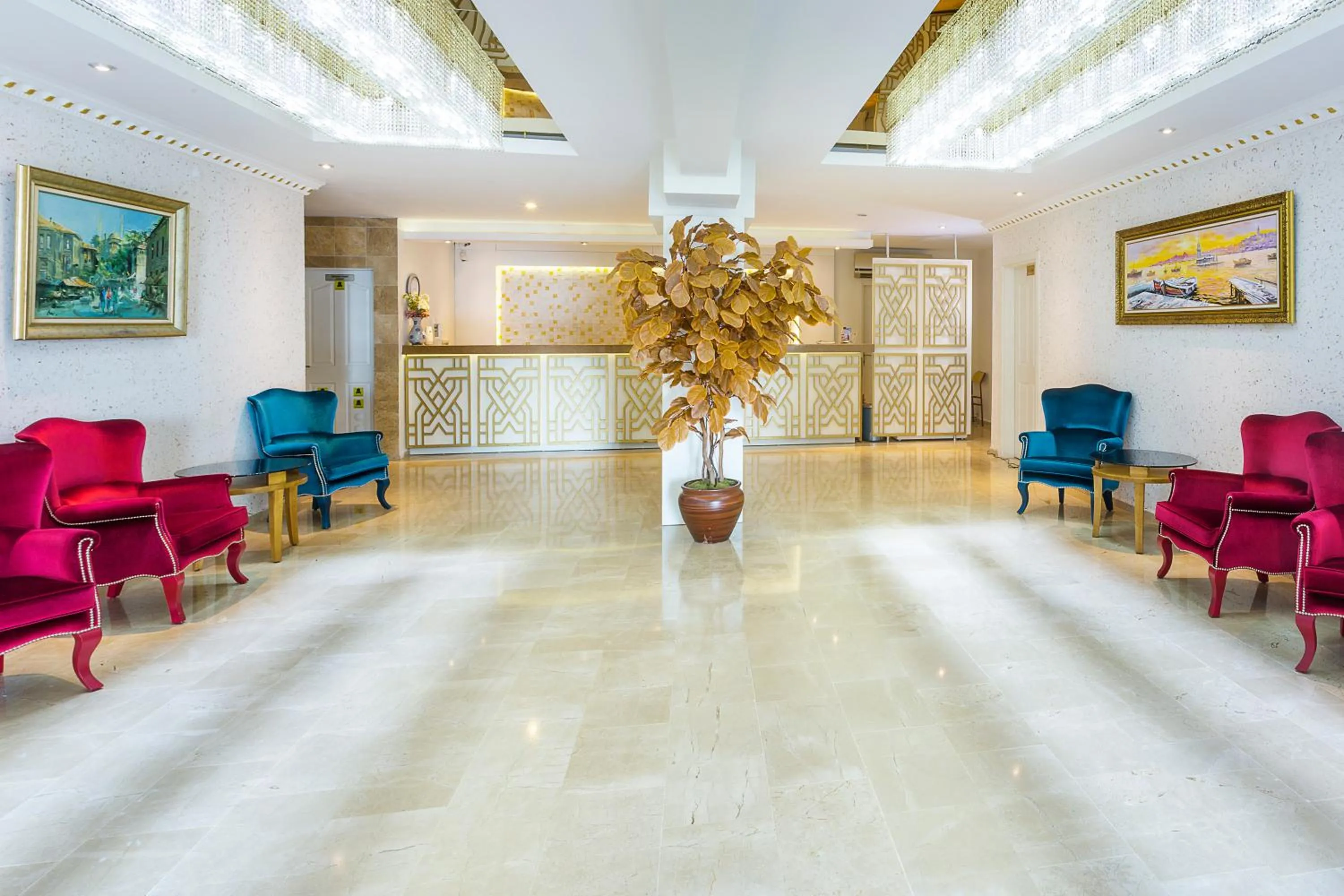 Lobby or reception in Hotel Mavi Deniz