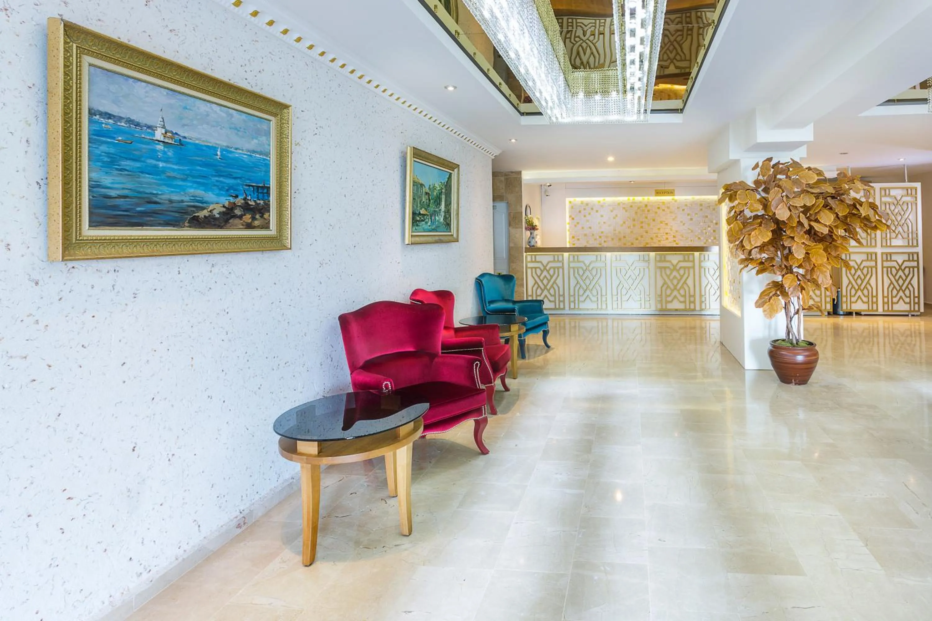 Lobby or reception in Hotel Mavi Deniz