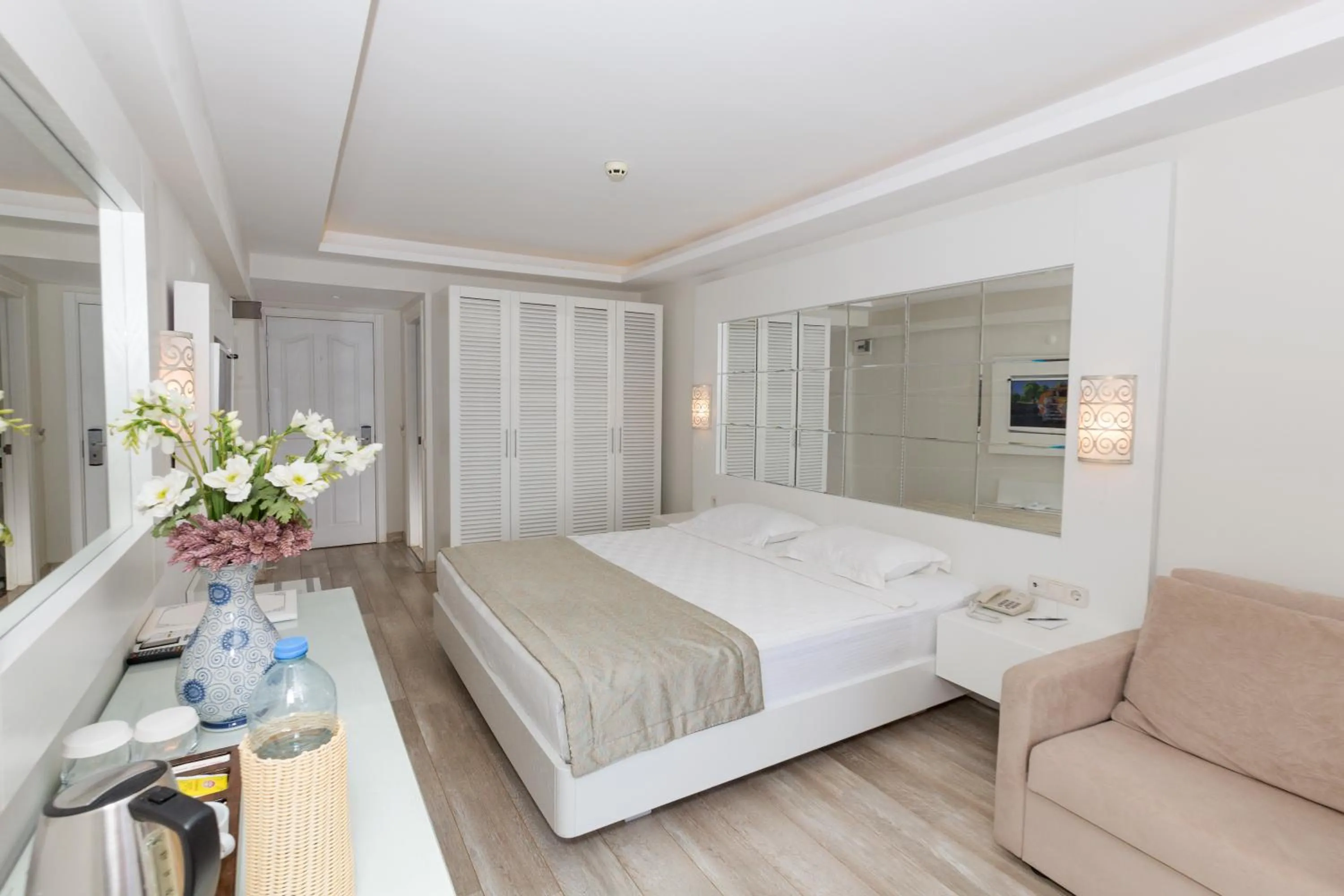 Bed in Hotel Mavi Deniz
